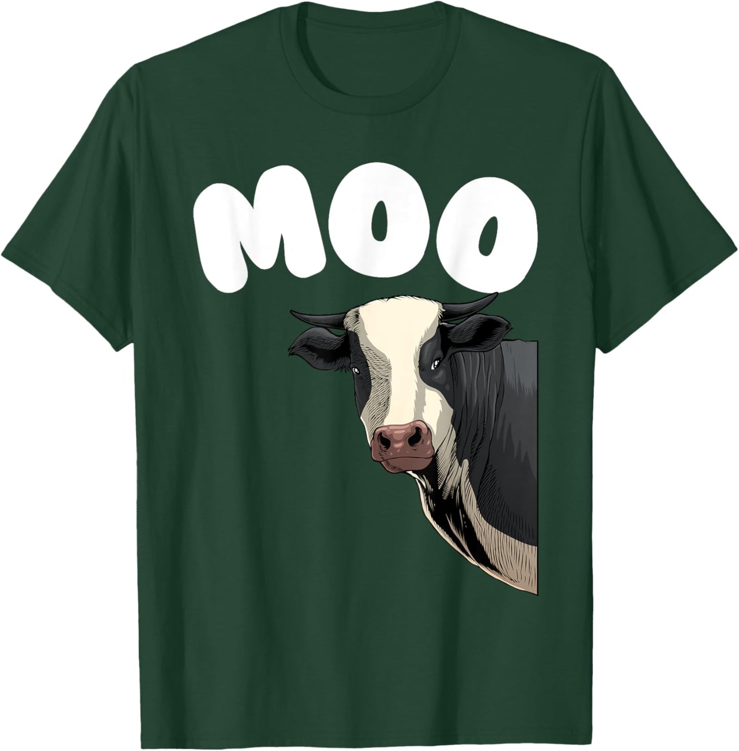 Cool Cow Women Moo Cow Farmer Herd Cows Cattle Lover T-Shirt - T-Shirt | Forest