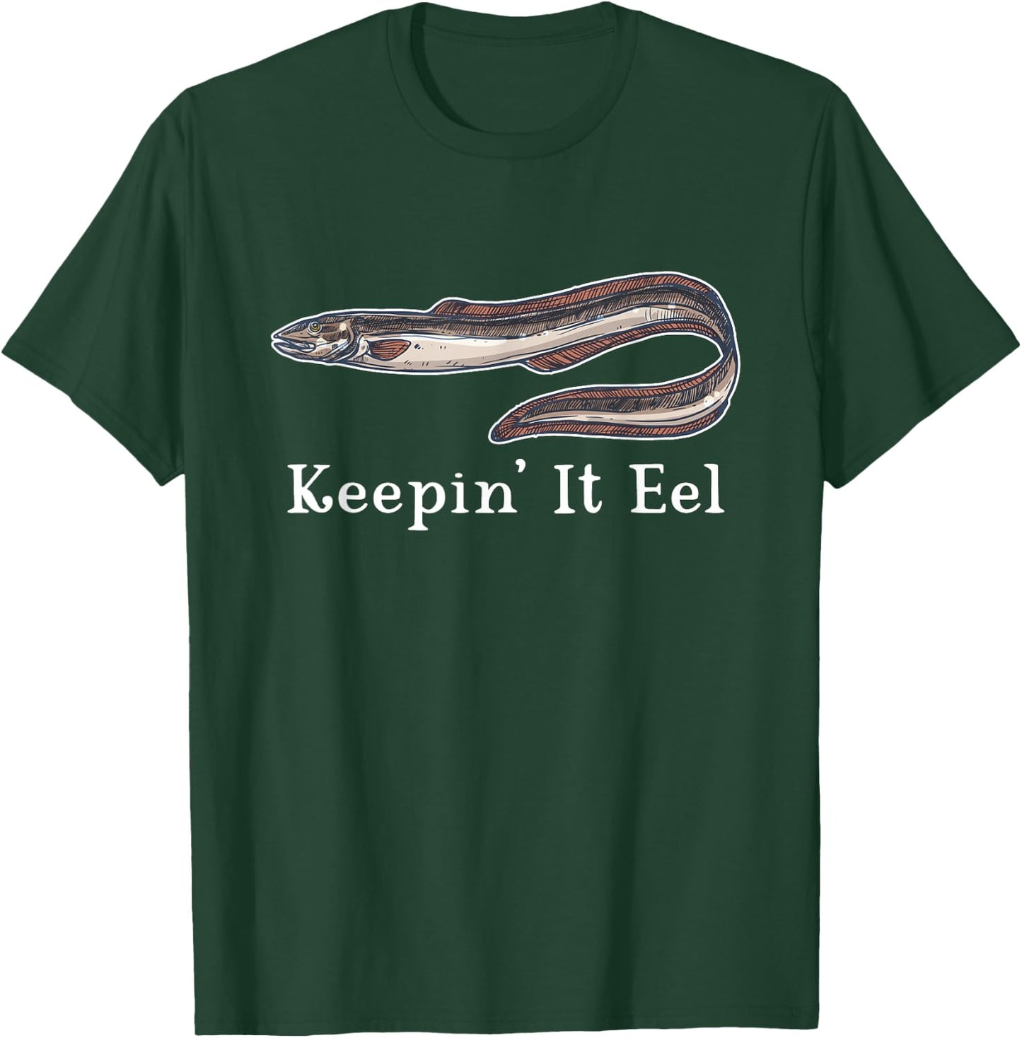 Eel Lover Eels Aquarium Funny Joke Men Women Boys Girls T-Shirt - T-Shirt | Forest