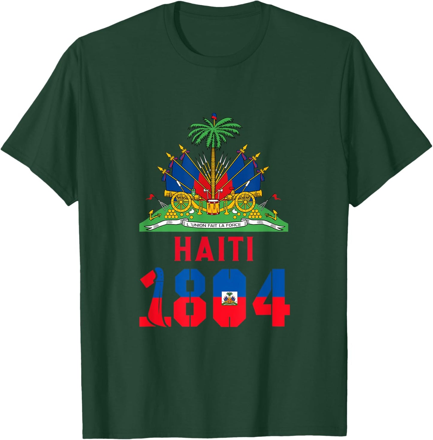 Haitian Revolution 1804 Flag T-Shirt - T-Shirt | Forest