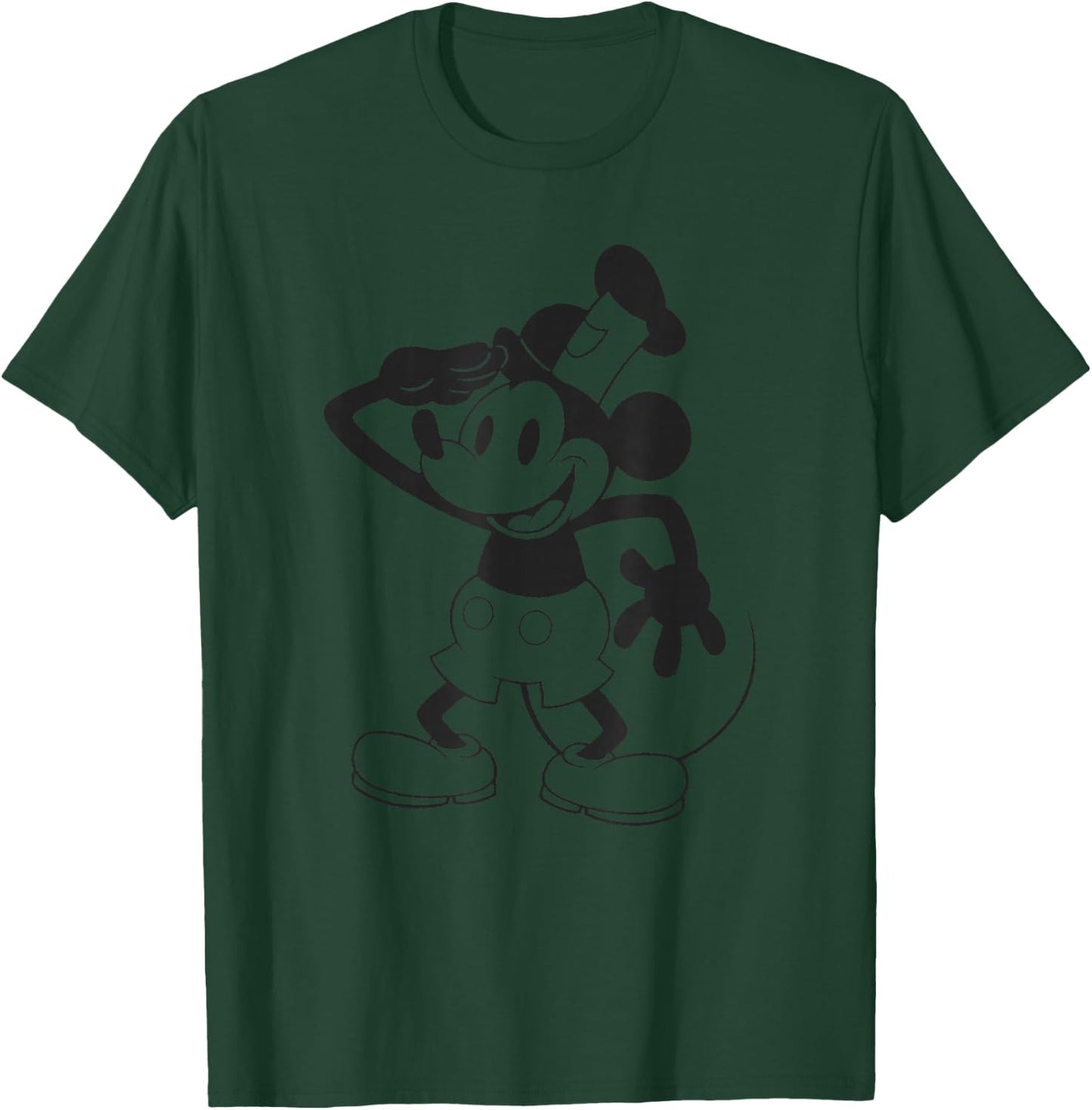 Disney Mickey And Friends Captain Mickey Vintage Cartoon T-Shirt - T-Shirt | Forest