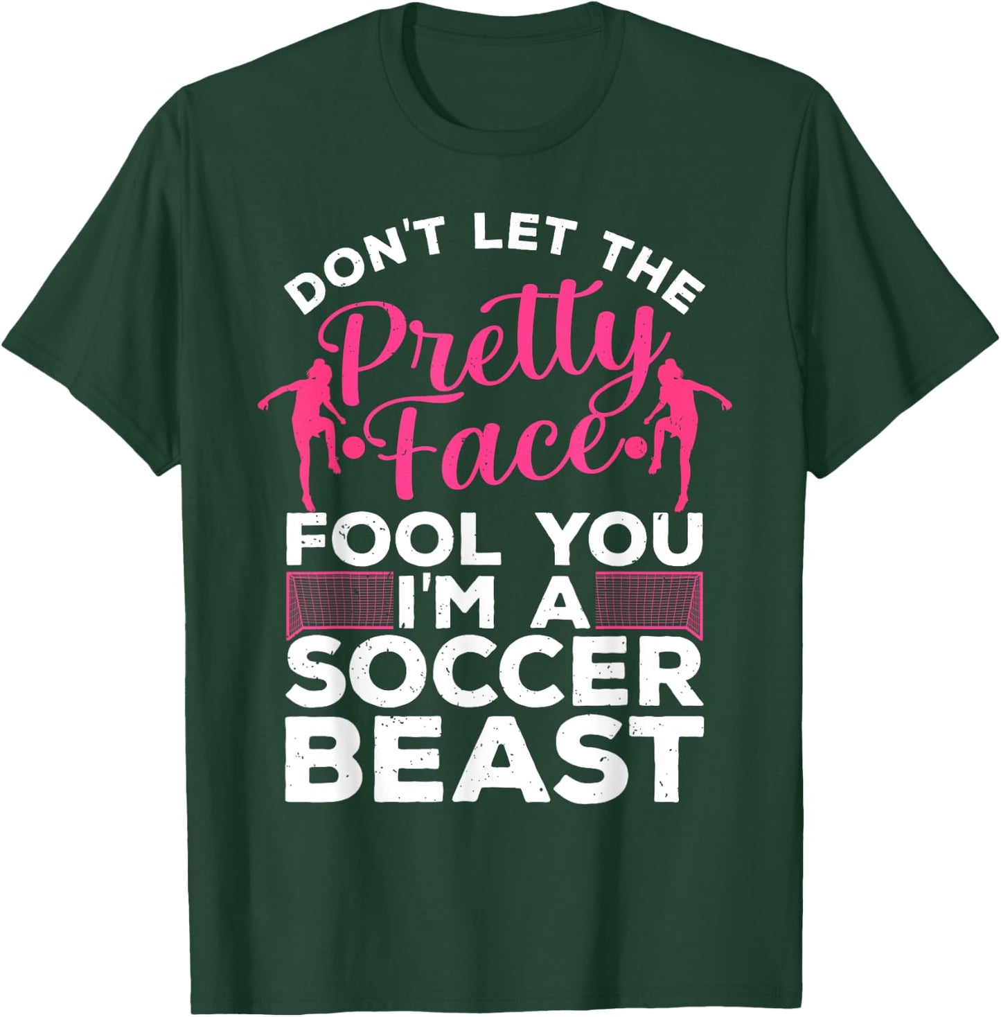 Funny Soccer Art Girls Soccer Player Sport Lover T-Shirt - T-Shirt | Forest