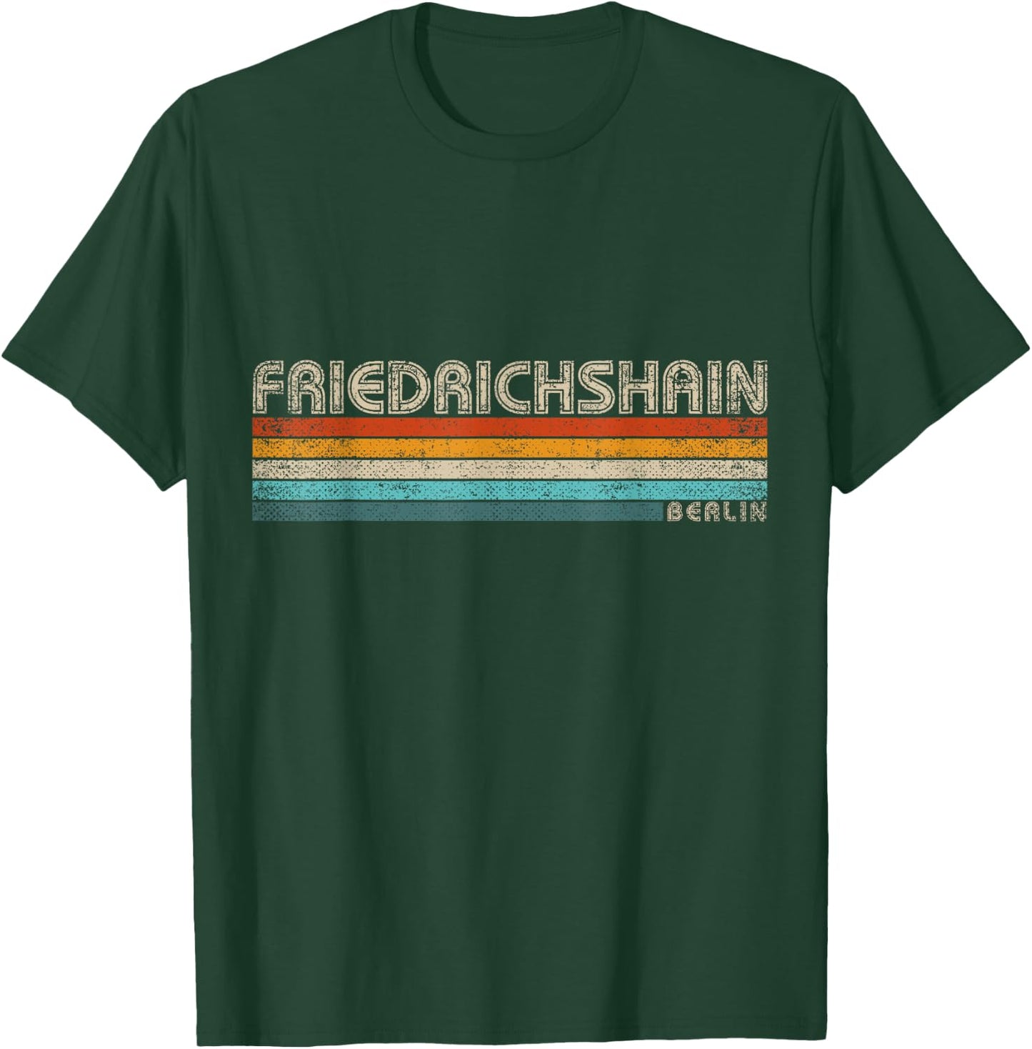 Retro Berlin Friedrichshain Souvenir Vintage Friedrichshain T-Shirt - T-Shirt | Forest