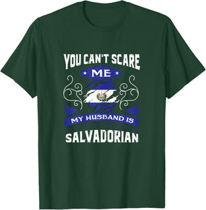 El Salvador Funny Me My Husband Is Salvadorian T-Shirt - T-Shirt | Forest
