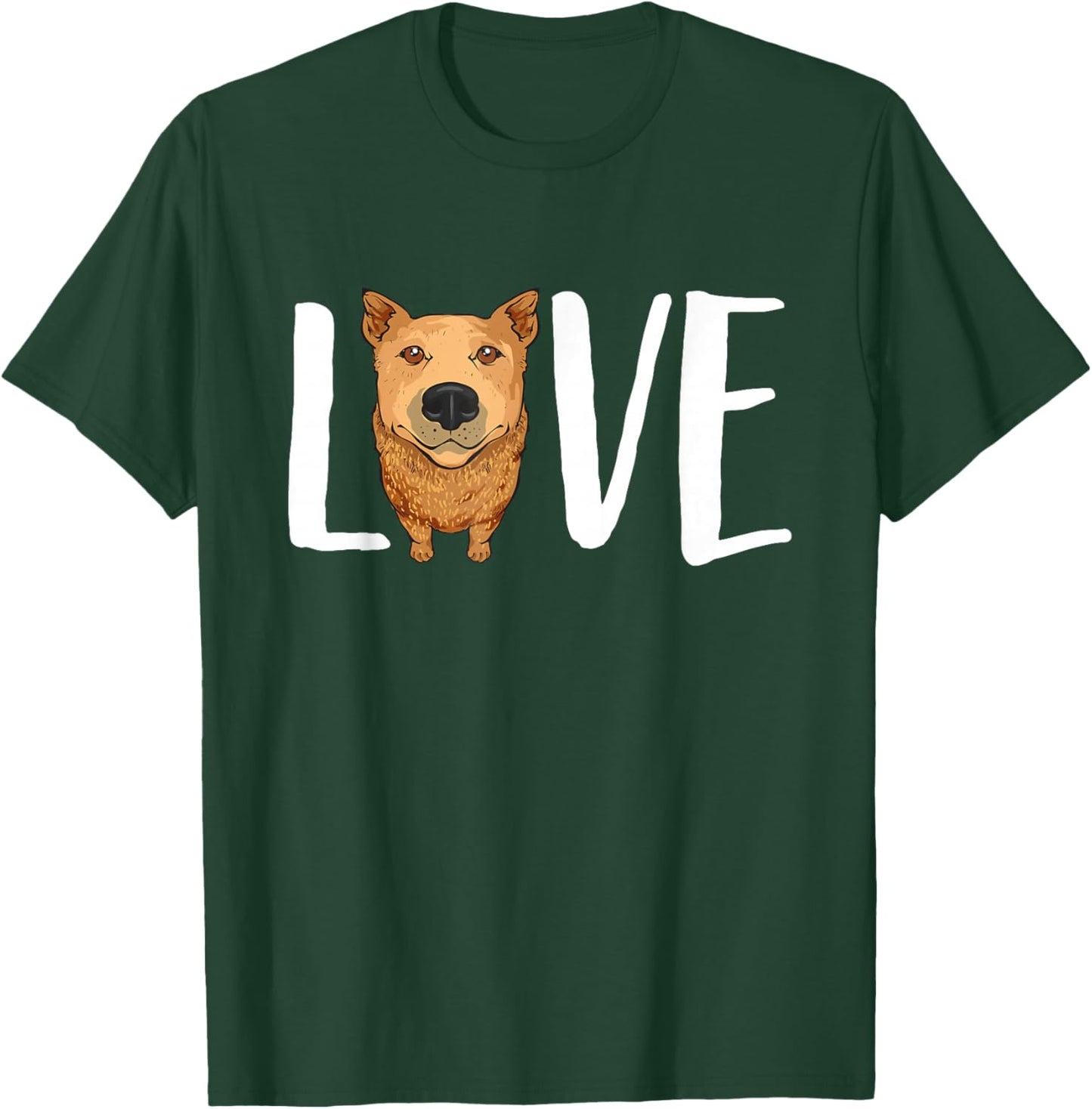 Love Red Heeler Australian Cattle Dog T-Shirt - T-Shirt | Forest