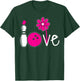 Women Bowling-Shirt Girls Love Team Bowling Vintage T-Shirt - T-Shirt | Forest