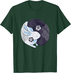 Yin Yang Year Of The Rabbit Happy Chinese New Year 2023 T-Shirt - T-Shirt | Forest