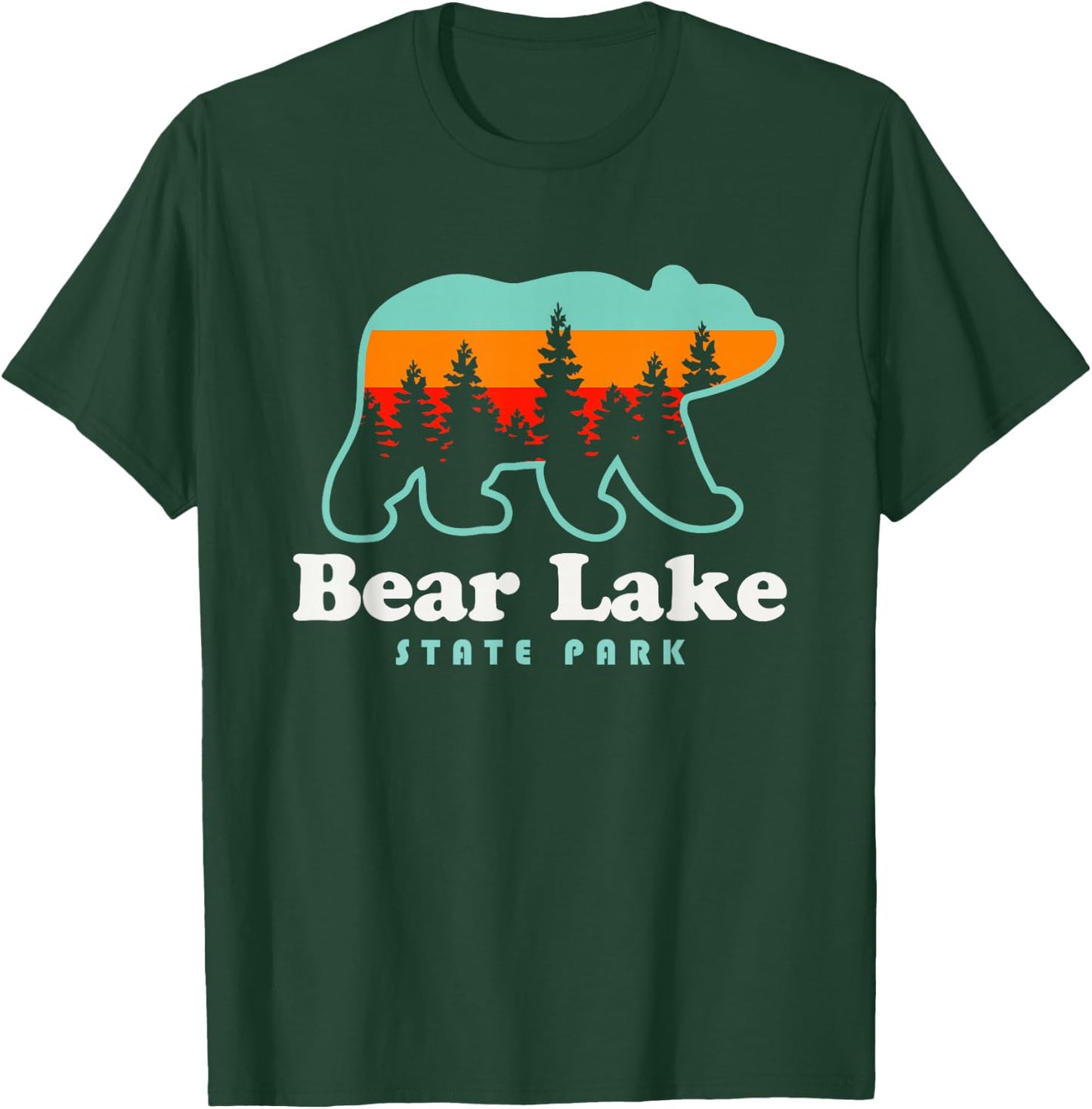 Bear Lake State Park Camping Utah Hiking T-Shirt - T-Shirt | Forest