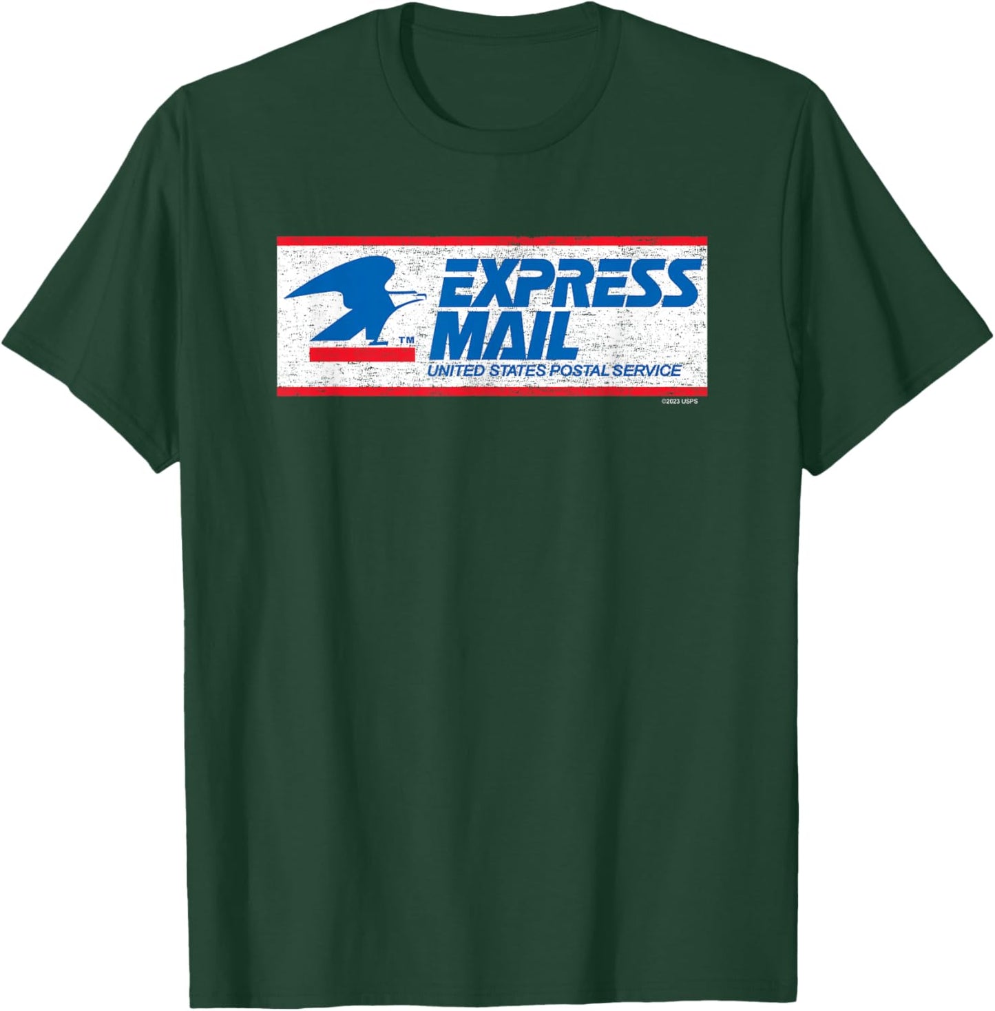 USPS - Express Mail Logo with Eagle T-Shirt - T-Shirt | Forest