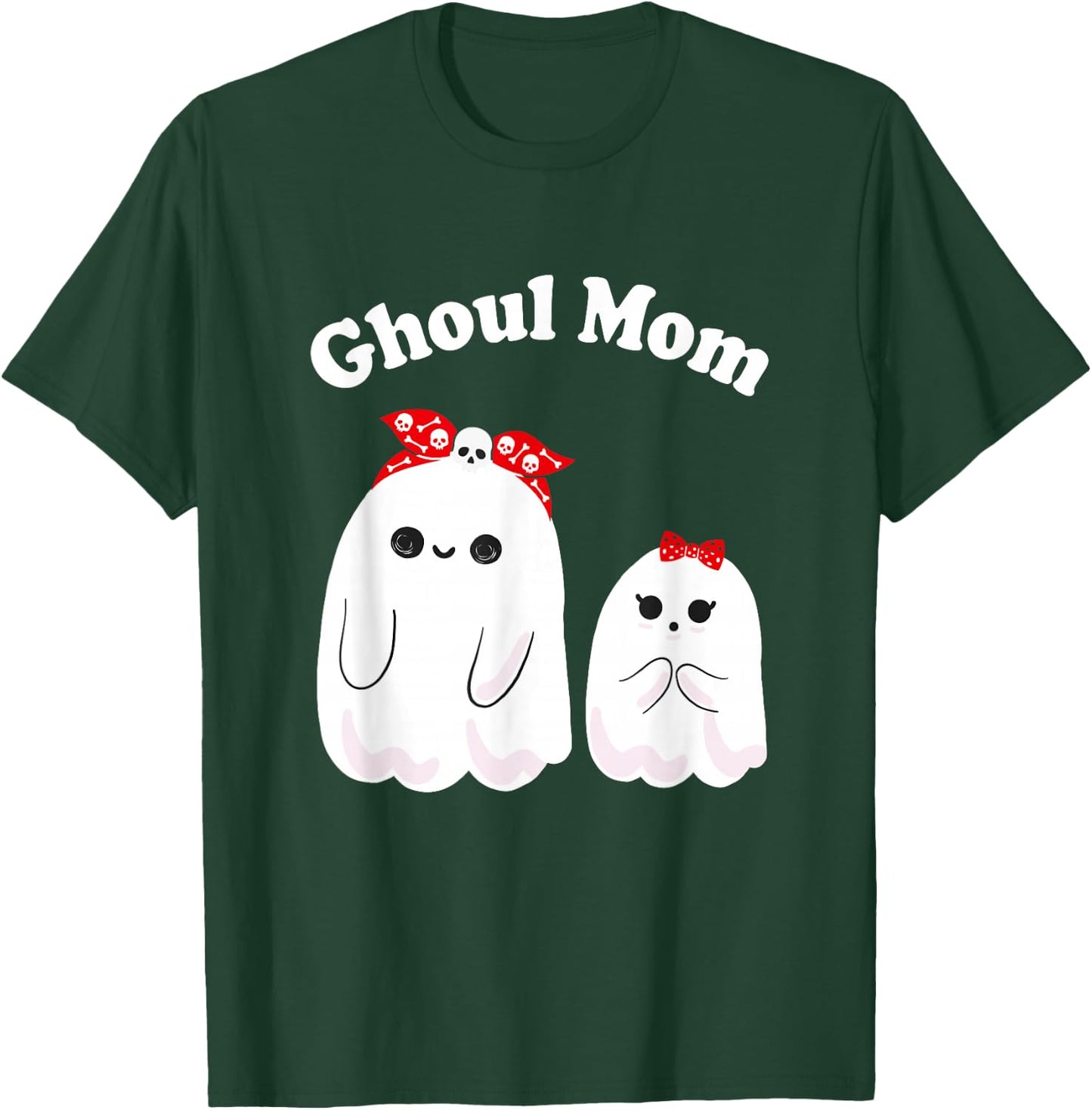 Ghoul Mom, Mother Ghost, Mama Funny Woman Halloween Costume T-Shirt - T-Shirt | Forest