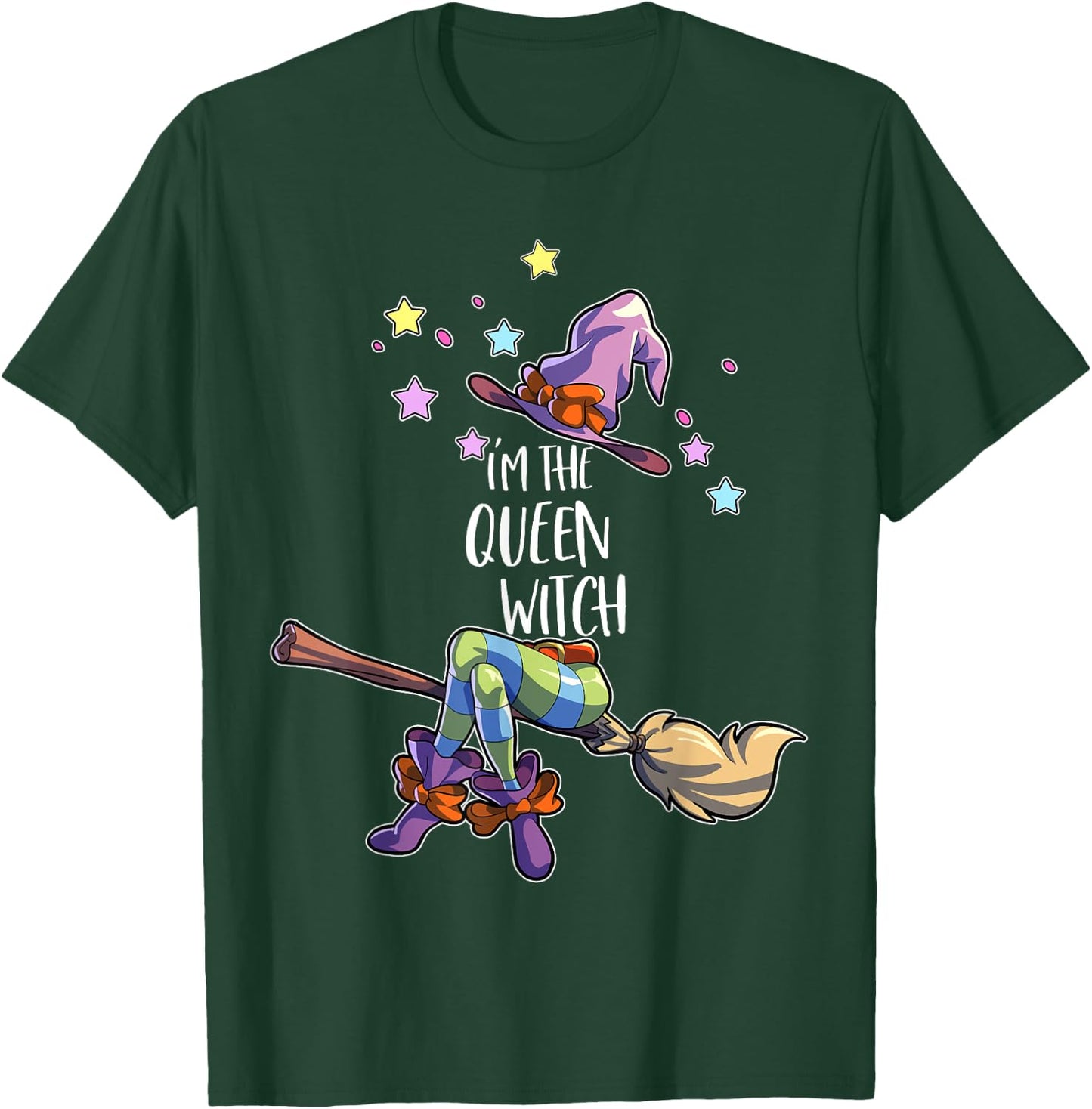 Queen Witch Halloween Group Matching Halloween T-Shirt - T-Shirt | Forest