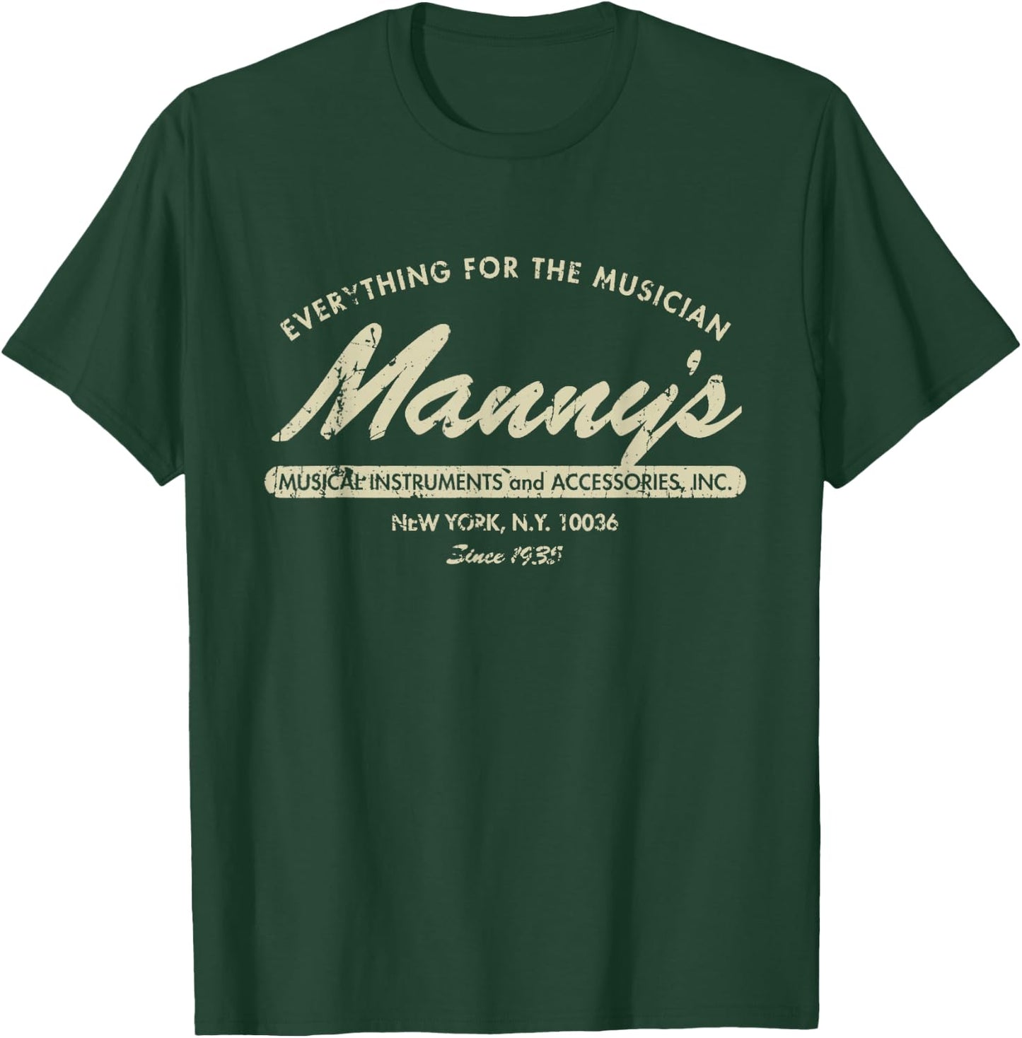 Manny's Music 1935 T-Shirt - T-Shirt | Forest
