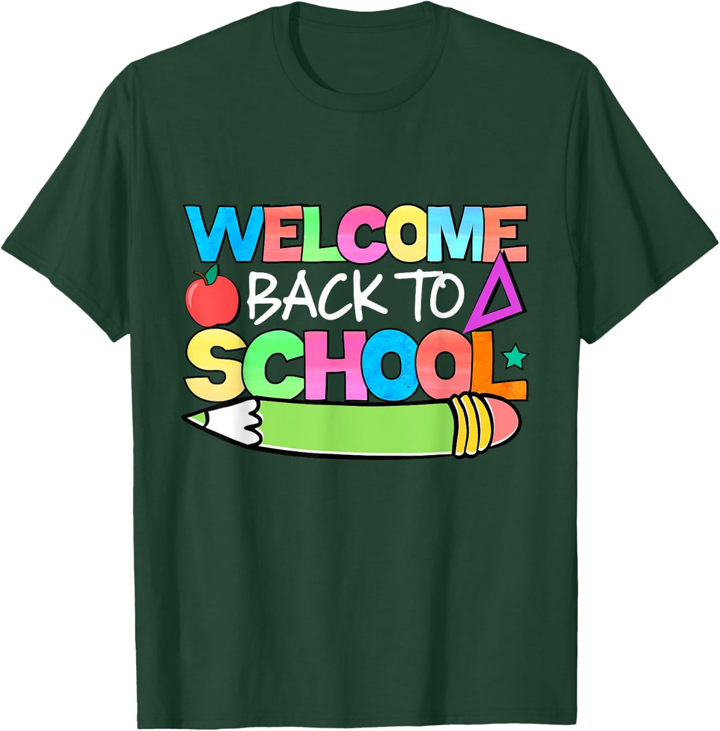 Welcome Back to School Fun First Day of School Vibes T-Shirt - T-Shirt | Forest