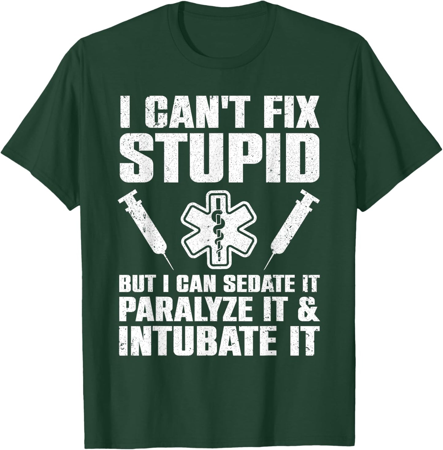 Funny Paramedic Design Women EMT Paramedic EMS Lover T-Shirt - T-Shirt | Forest