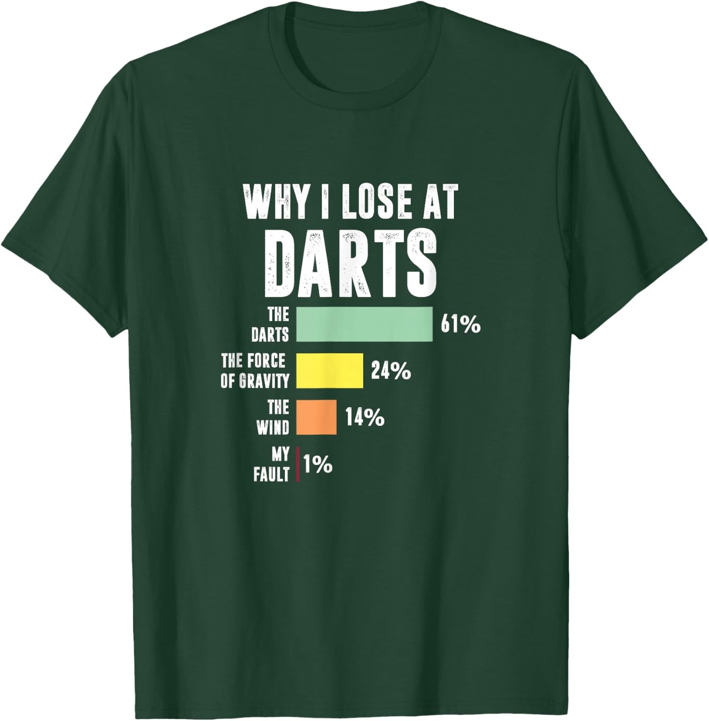 Why I Lose at Darts, Funny Darts Player T-Shirt - T-Shirt | Forest