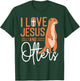 Otter Jesus Faith Christian I Love Jesus And Otters T-Shirt - T-Shirt | Forest