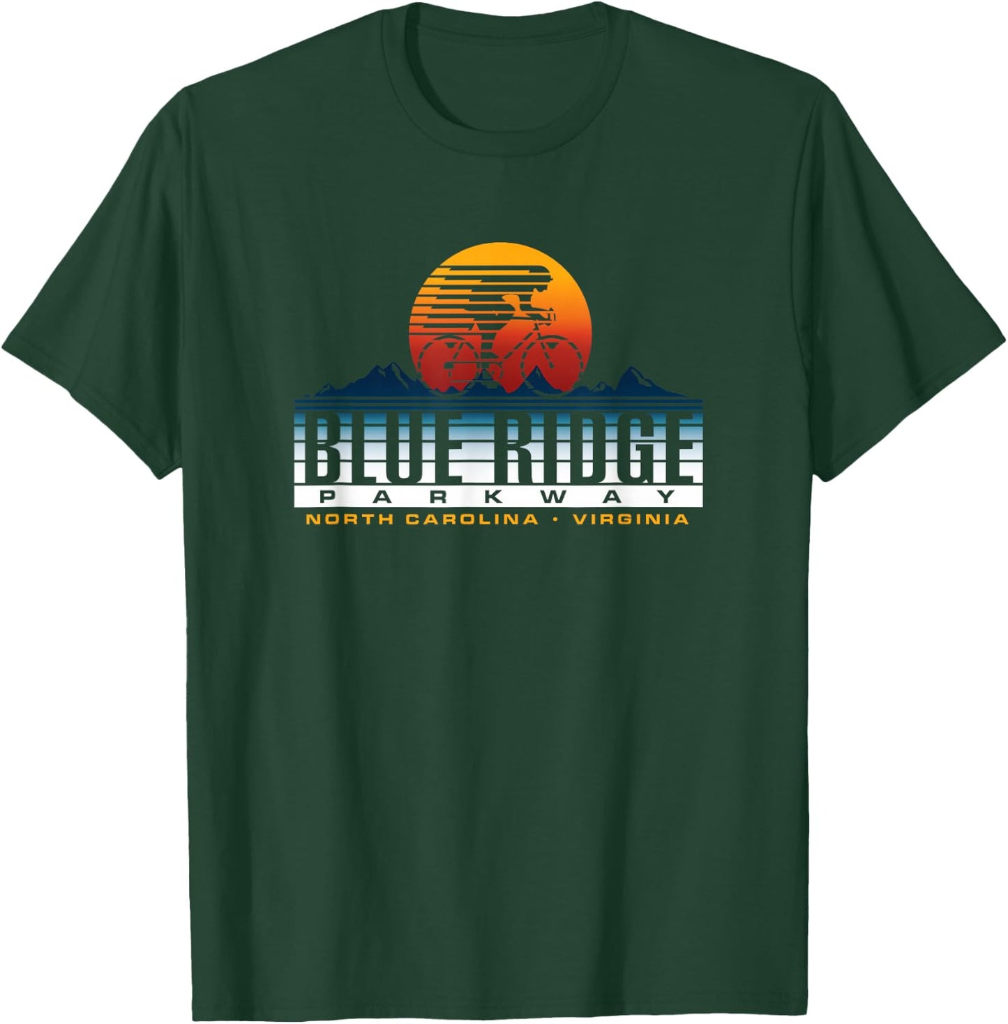 Blue Ridge Parkway National Park Biker T-Shirt - T-Shirt | Forest