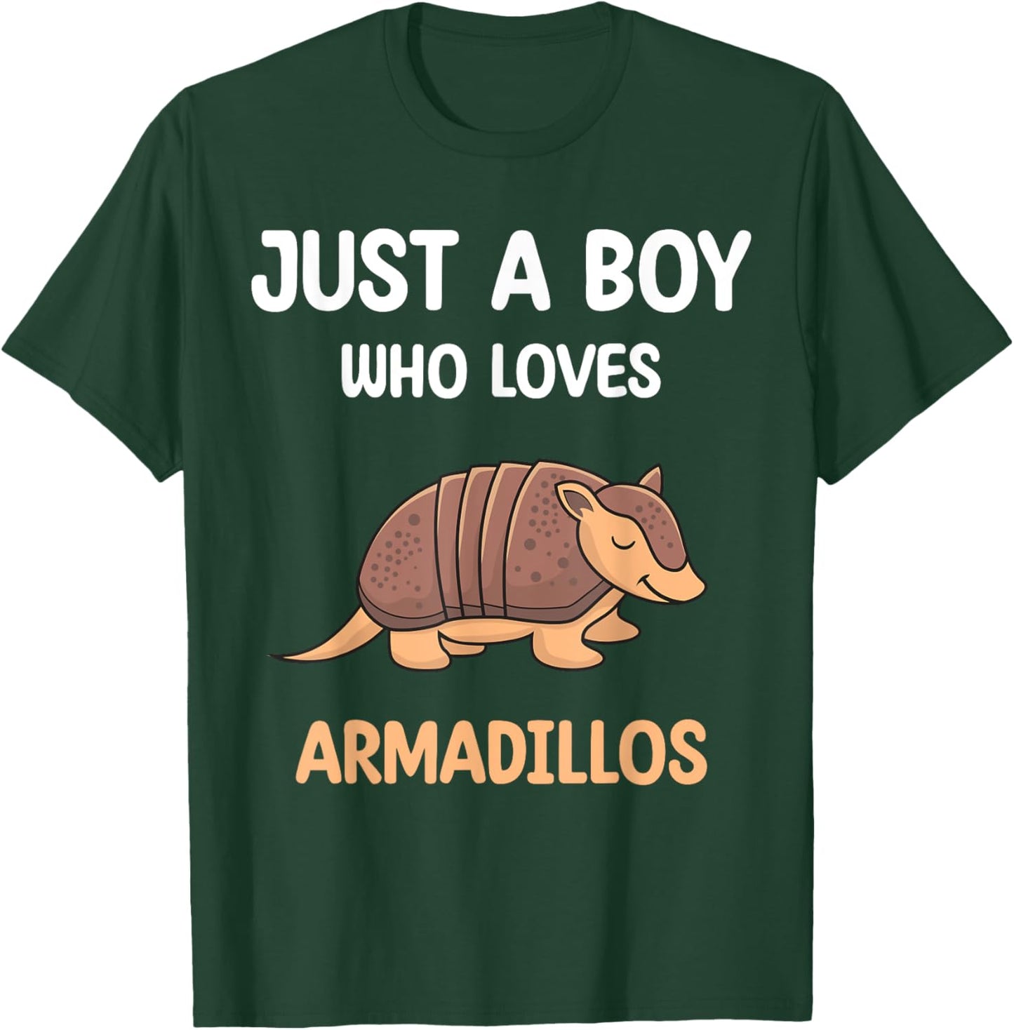 Armadillo Just A Boy Who Loves Armadillos Kids Boys Toddler T-Shirt - T-Shirt | Forest