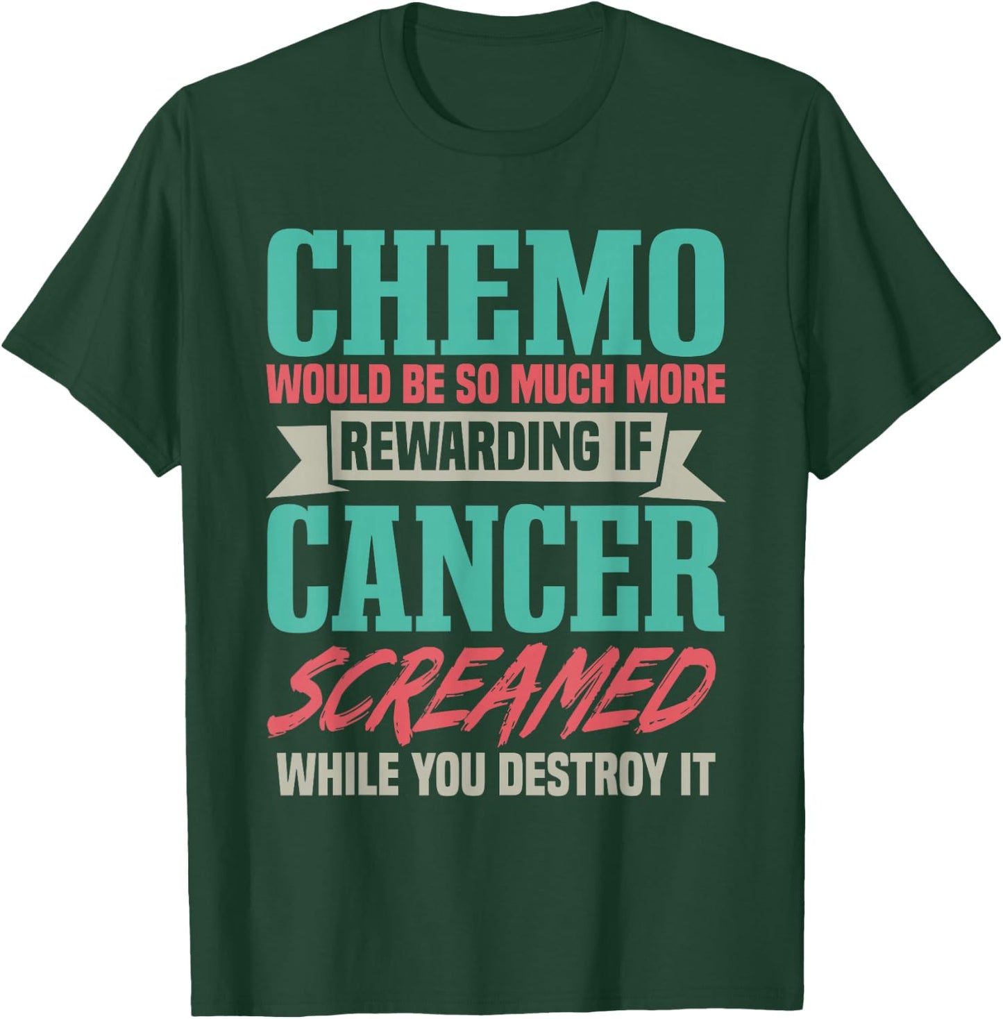 Chemo Chemotherapy Shirt - Women's Cancer Awareness - Black - Small - Short Sleeve - - Regular Fit - -Adults T-Shirt - T-Shirt | Forest