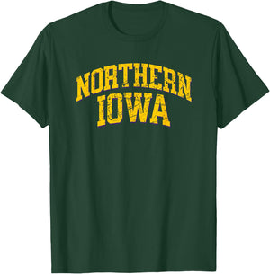 Northern Iowa - Throwback Design - Vintage Worn Classic T-Shirt - T-Shirt | Forest