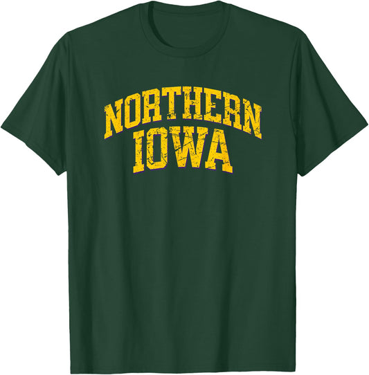 Northern Iowa - Throwback Design - Vintage Worn Classic T-Shirt - T-Shirt | Forest
