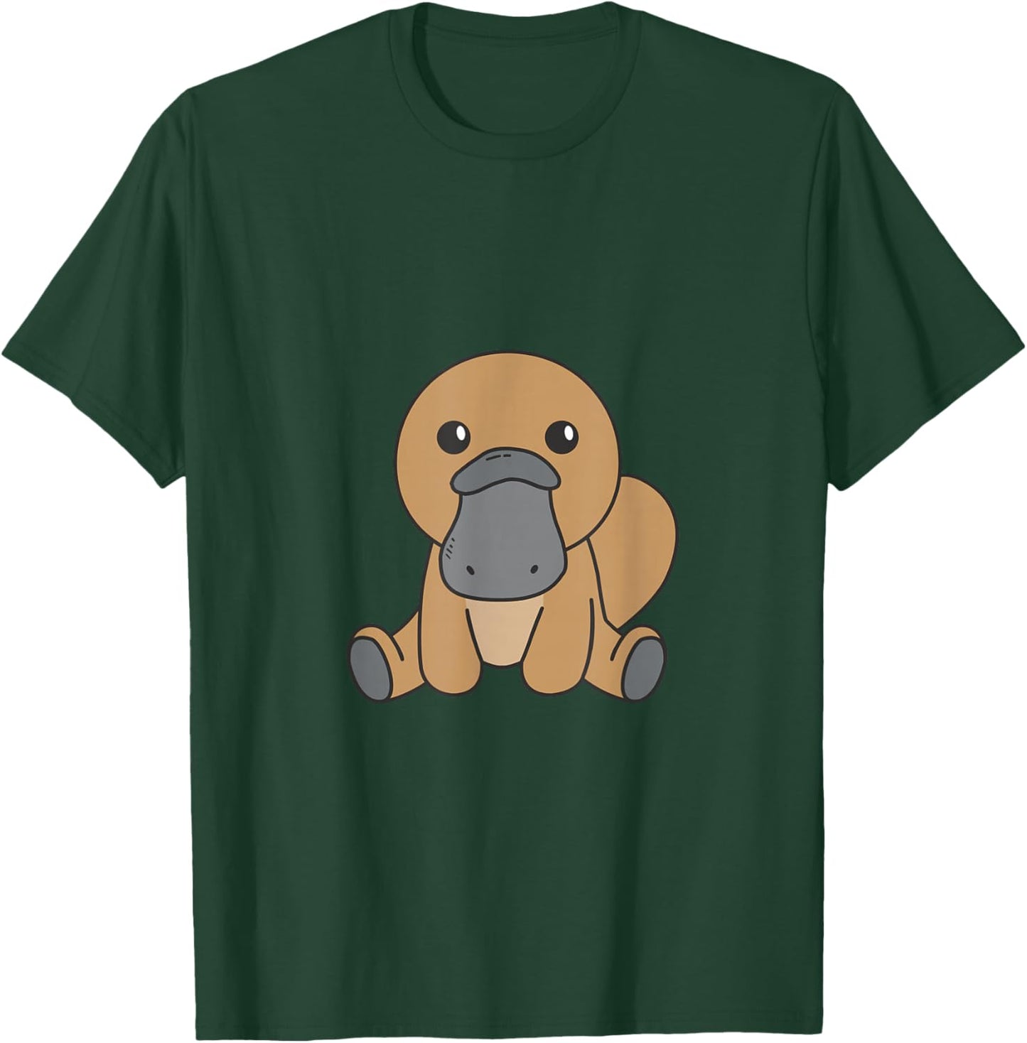 Platypus Cute Animals for Children Manga Platypus T-Shirt - T-Shirt | Forest