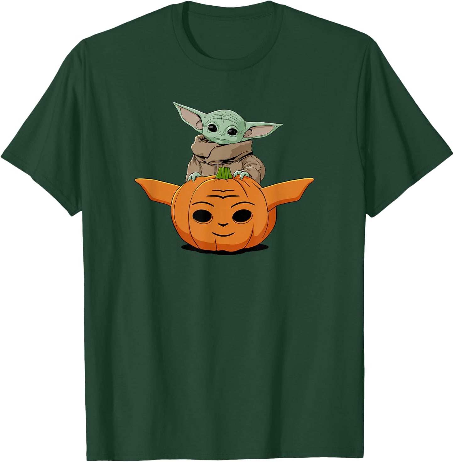 Star Wars: The Mandalorian Halloween Grogu Cute Pumpkin T-Shirt - T-Shirt | Forest