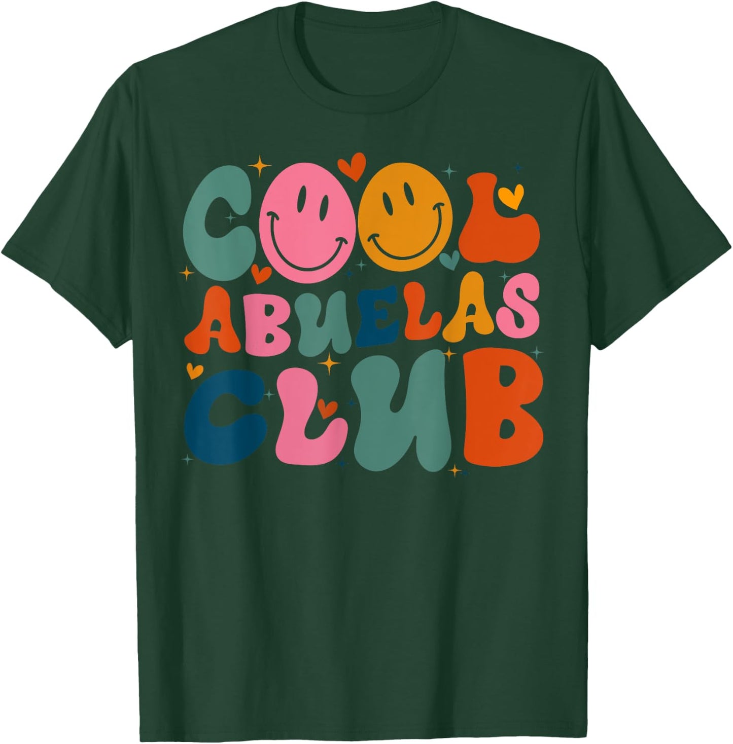 Cool Abuelas Club Groovy Retro Mother's Day New Grandma T-Shirt - T-Shirt | Forest