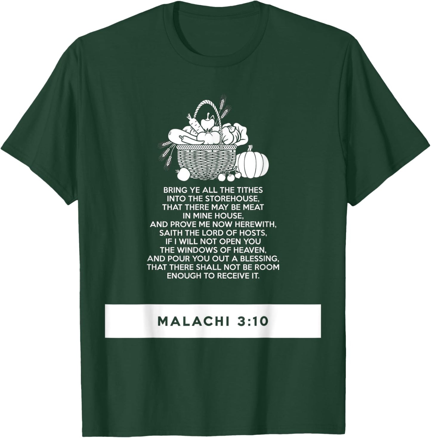 proverbs bible study Malachi 3 10 T-Shirt - T-Shirt | Forest