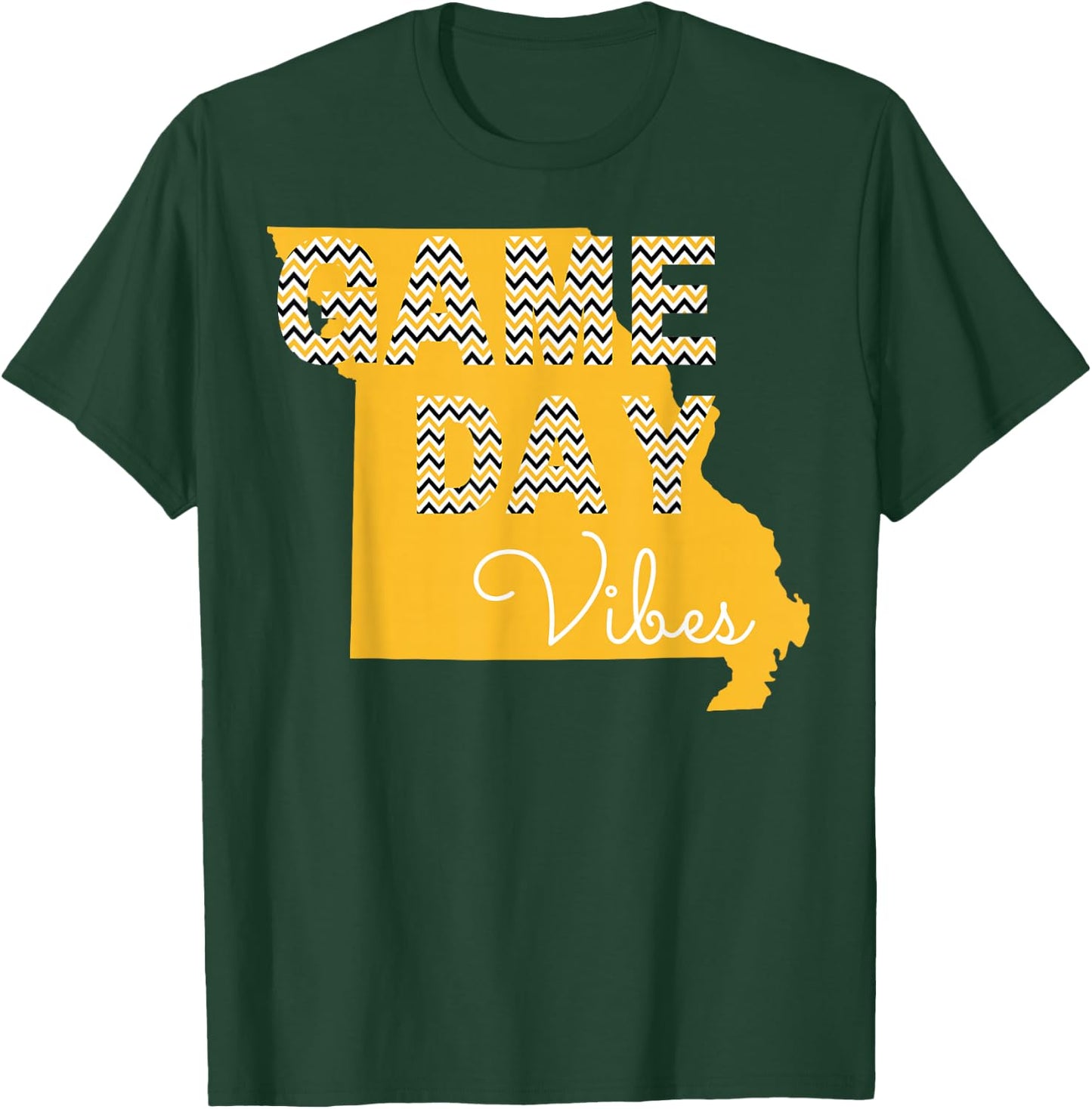 Missouri Football Game Day Vibes Fall Tailgate T-Shirt - T-Shirt | Forest