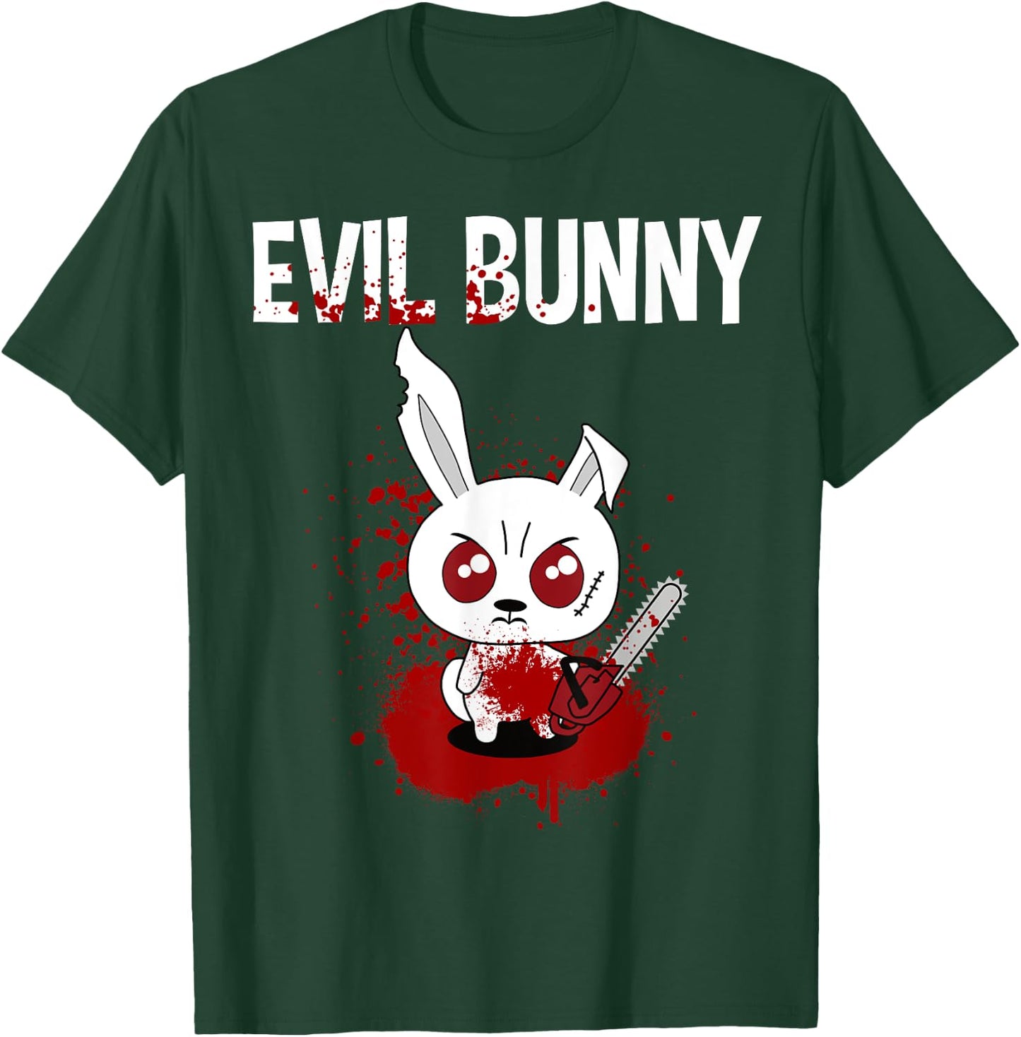 Funny - Evil Bunny T-Shirt - T-Shirt | Forest