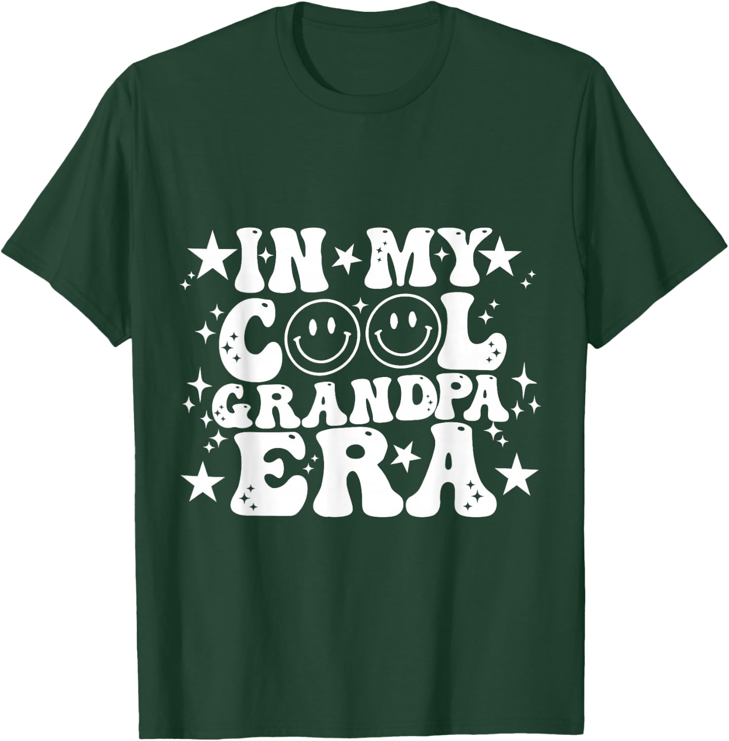 In My Cool Grandpa Era Groovy Funny Grandparents' Day T-Shirt - T-Shirt | Forest