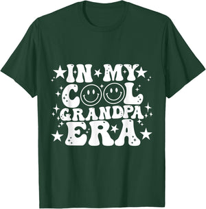 In My Cool Grandpa Era Groovy Funny Grandparents' Day T-Shirt - T-Shirt | Forest
