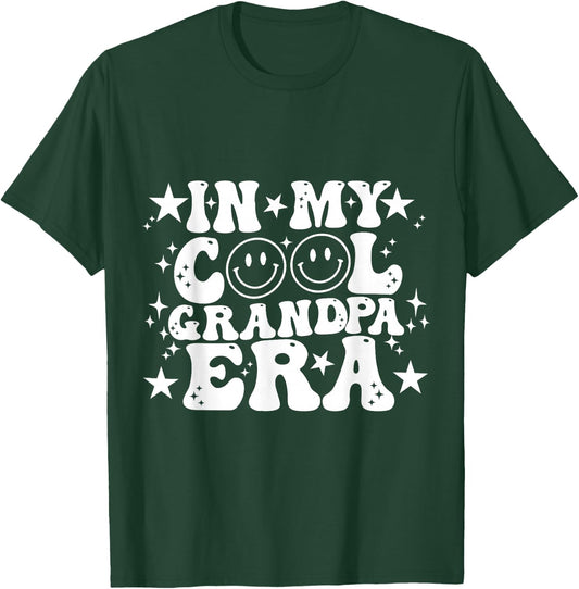 In My Cool Grandpa Era Groovy Funny Grandparents' Day T-Shirt - T-Shirt | Forest