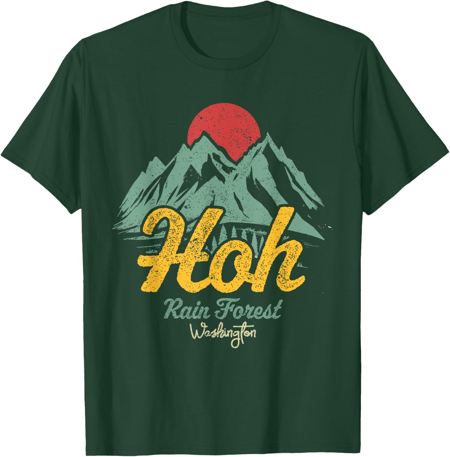 Hoh Rain Forest Olympic National Park Washington T-Shirt - T-Shirt | Forest