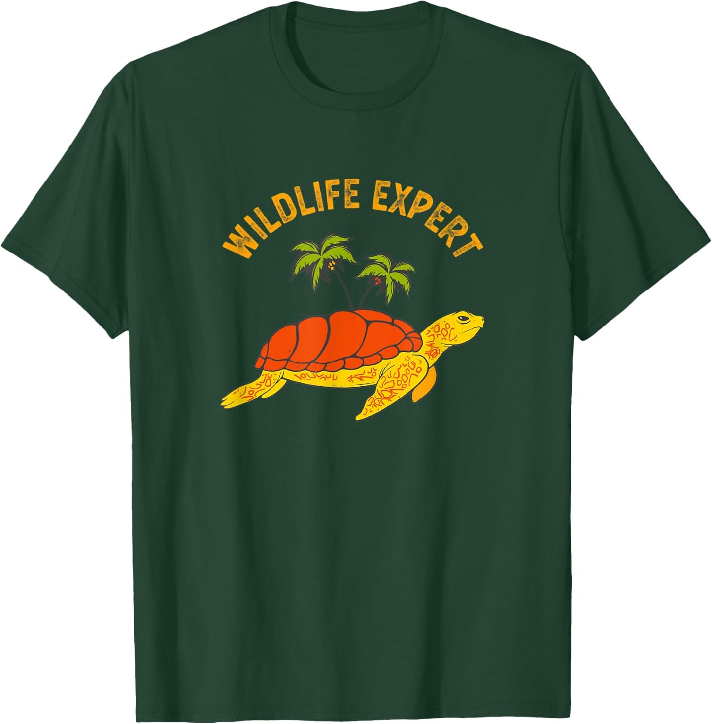 Wildlife Expert Sea Turtles Zoo Keeper Animal Lover Tortoise T-Shirt - T-Shirt | Forest