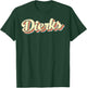 Dierks Retro Art Baseball Font Vintage T-Shirt - T-Shirt | Forest