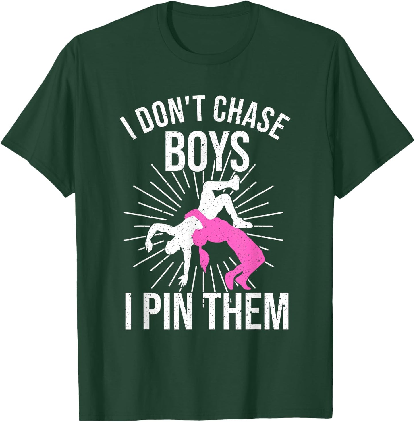 Funny Wrestling Girls Designs Wrestle Athlete Fans Small T-Shirt - T-Shirt | Forest