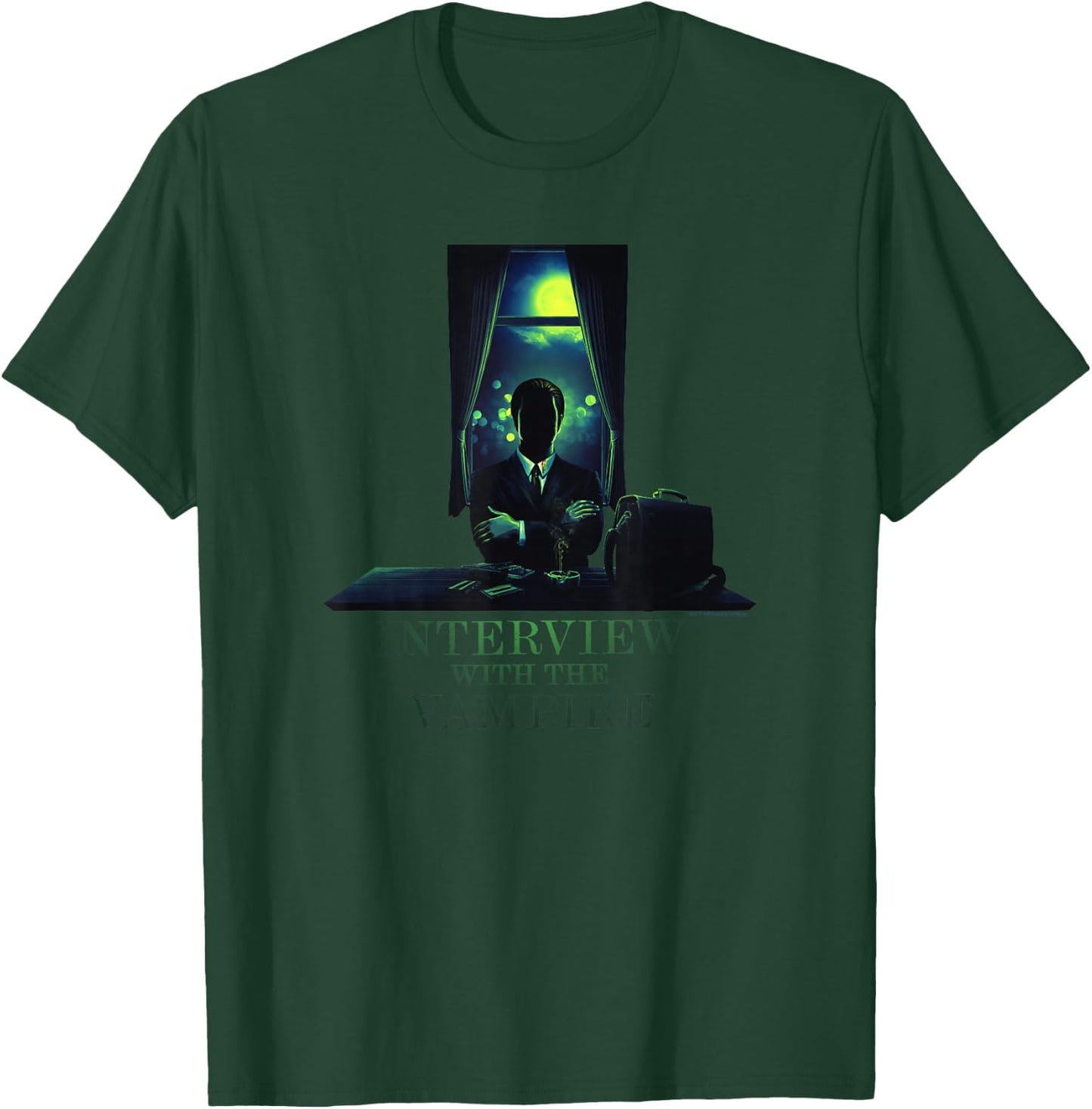 WB100 Interview with The Vampire Louis Midnight Silhouette T-Shirt - T-Shirt | Forest