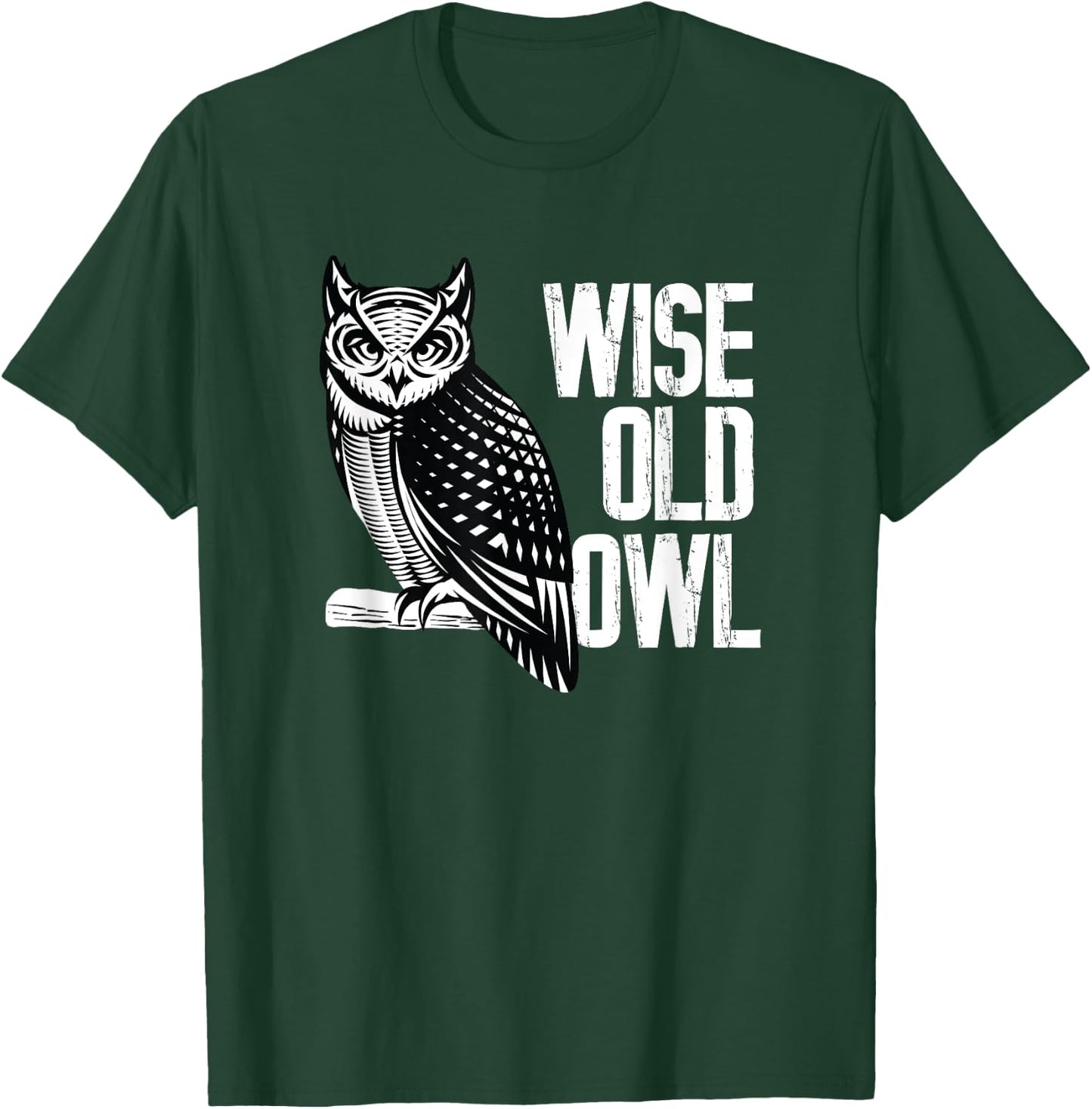 Wise Old Owl - Birds Animal Lover Ornithologist T-Shirt - T-Shirt | Forest