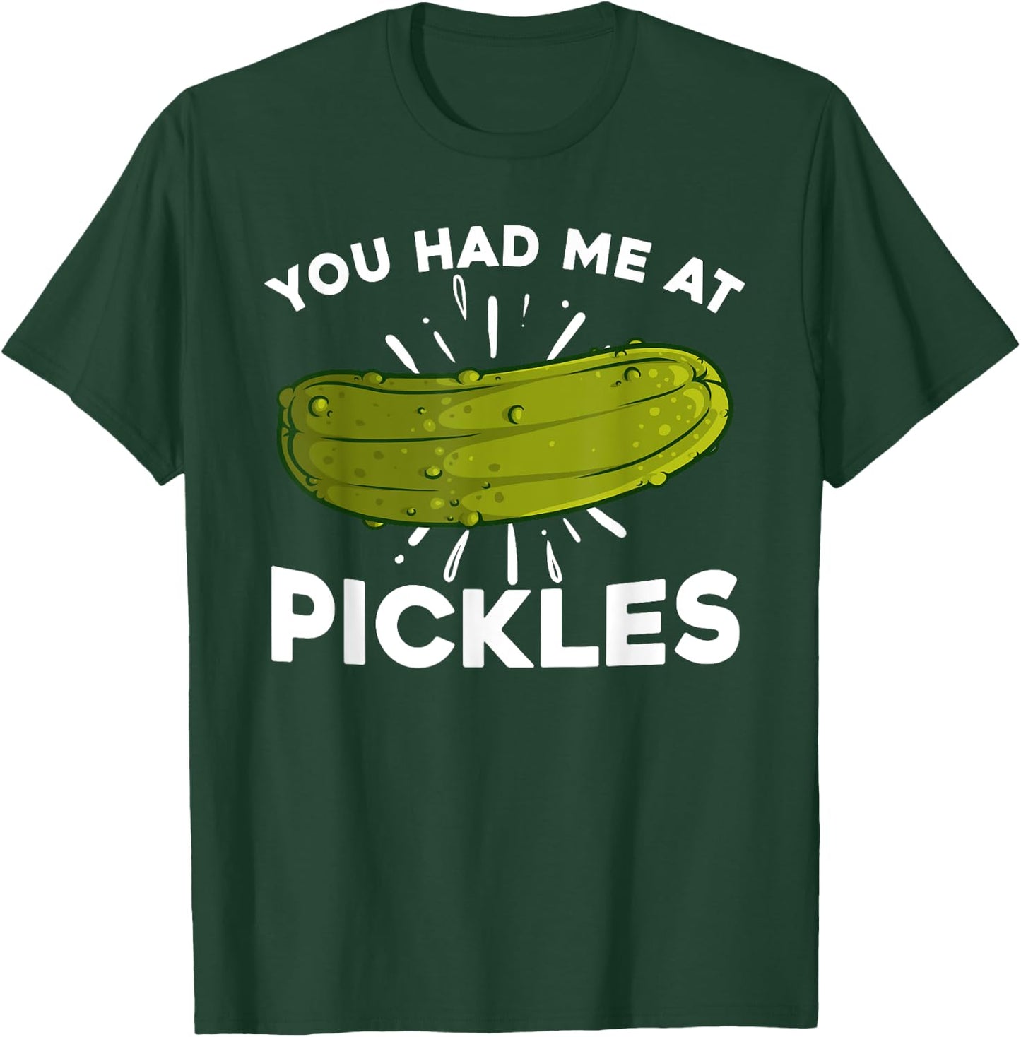 Cool Pickle Art Women Kids Pickled Cucumber Lovers T-Shirt - T-Shirt | Forest
