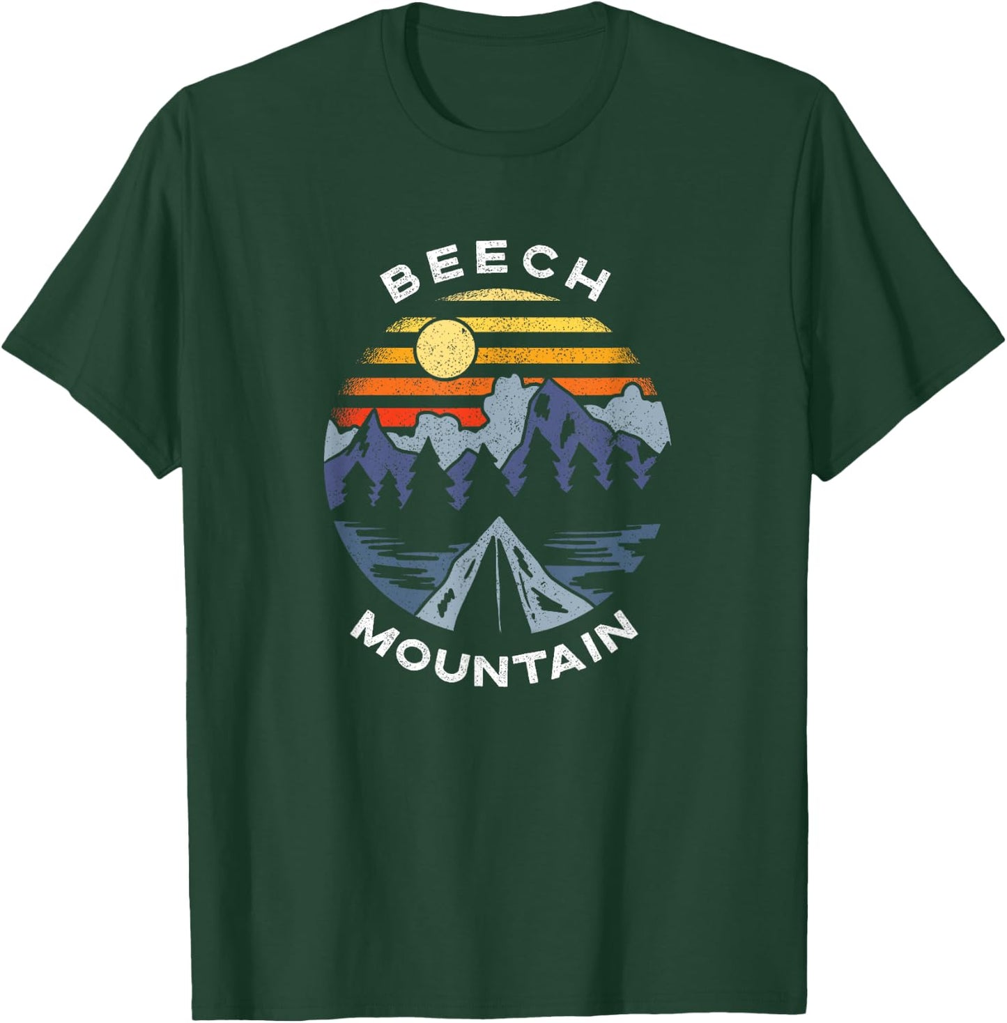 Beech Mountain North Carolina Mountains Vacation Souvenir T-Shirt - T-Shirt | Forest