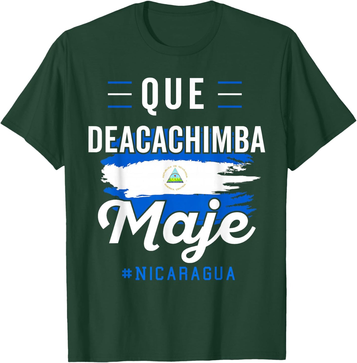 Nicaragua Flag Camiseta Nicaraguan Nicoya Pinoleros Nica Small T-Shirt - T-Shirt | Forest