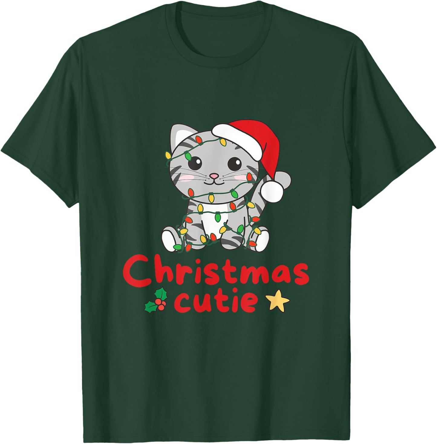 Cat Christmas Cutie Cats Christmas Women Kids T-Shirt - T-Shirt | Forest