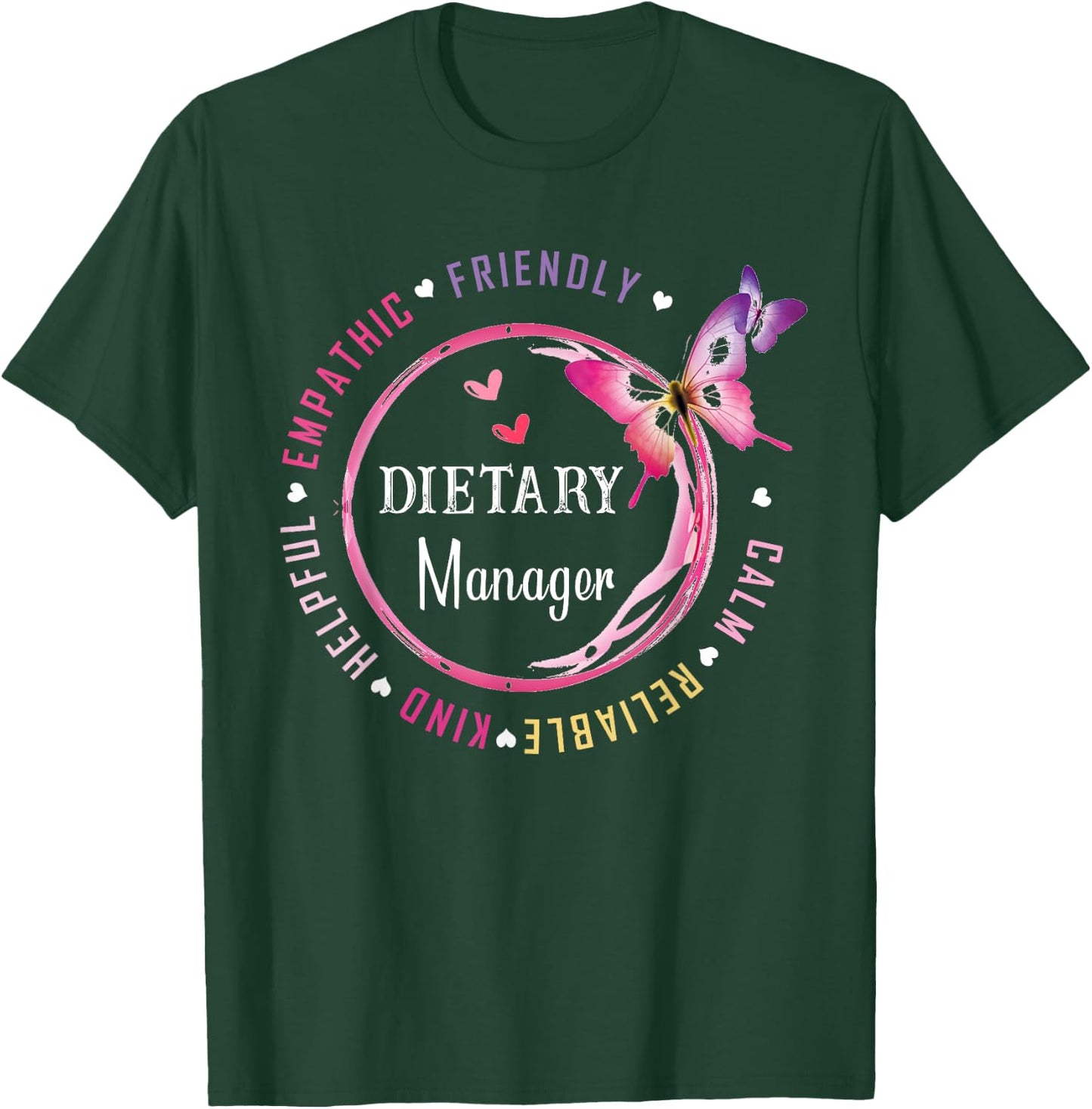 Dietary Manager Appreciation Week Healthcare Dietitian Squad T-Shirt - T-Shirt | Forest