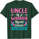 Thyroid - Uncle of a Warrior Thyroid Cancer Ribbon Awareness T-Shirt - T-Shirt | Forest