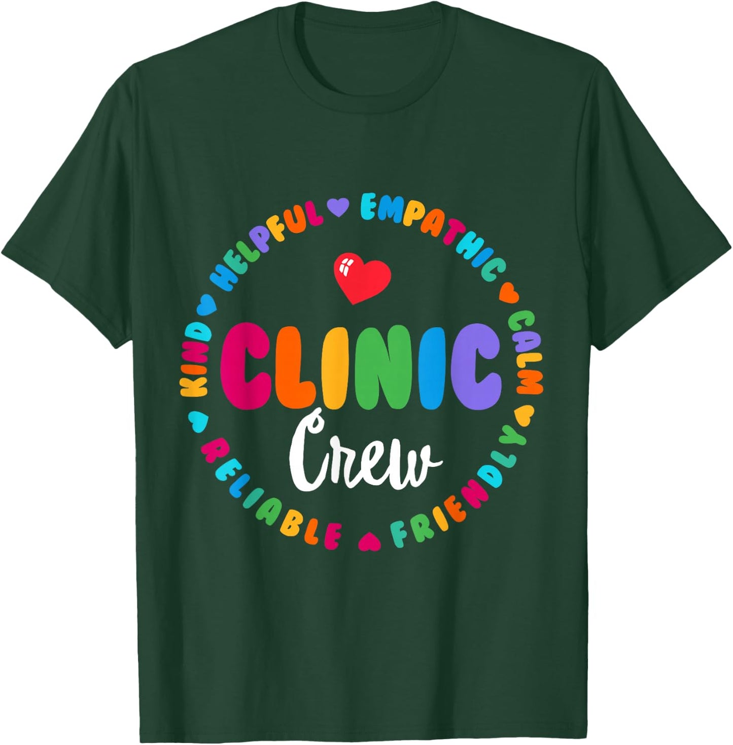 Clinic Crew For School Nurse Appreciation Week Back School T-Shirt - T-Shirt | Forest