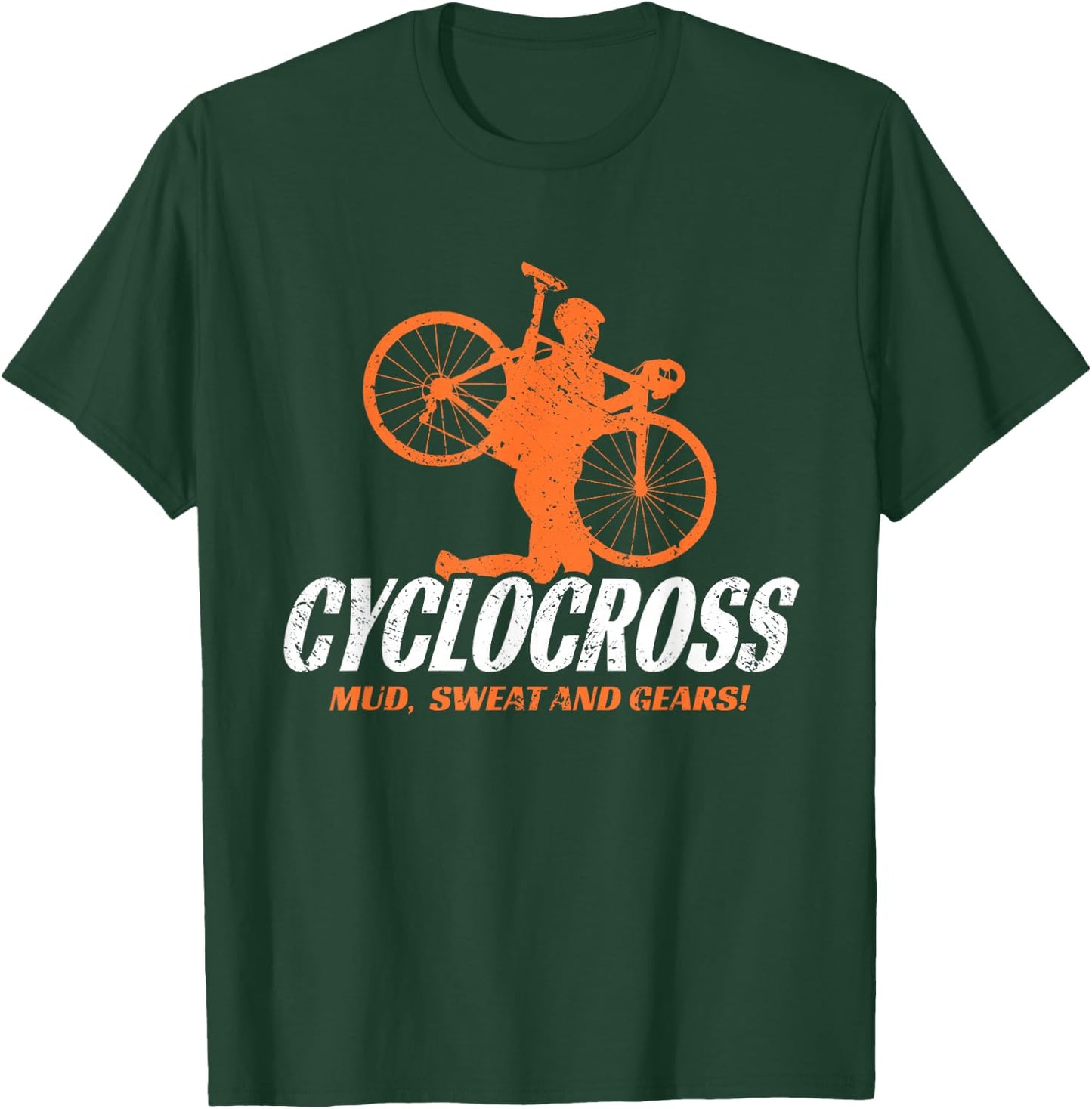 Cyclocross Saying With Cyclocross Bike T-Shirt - T-Shirt | Forest