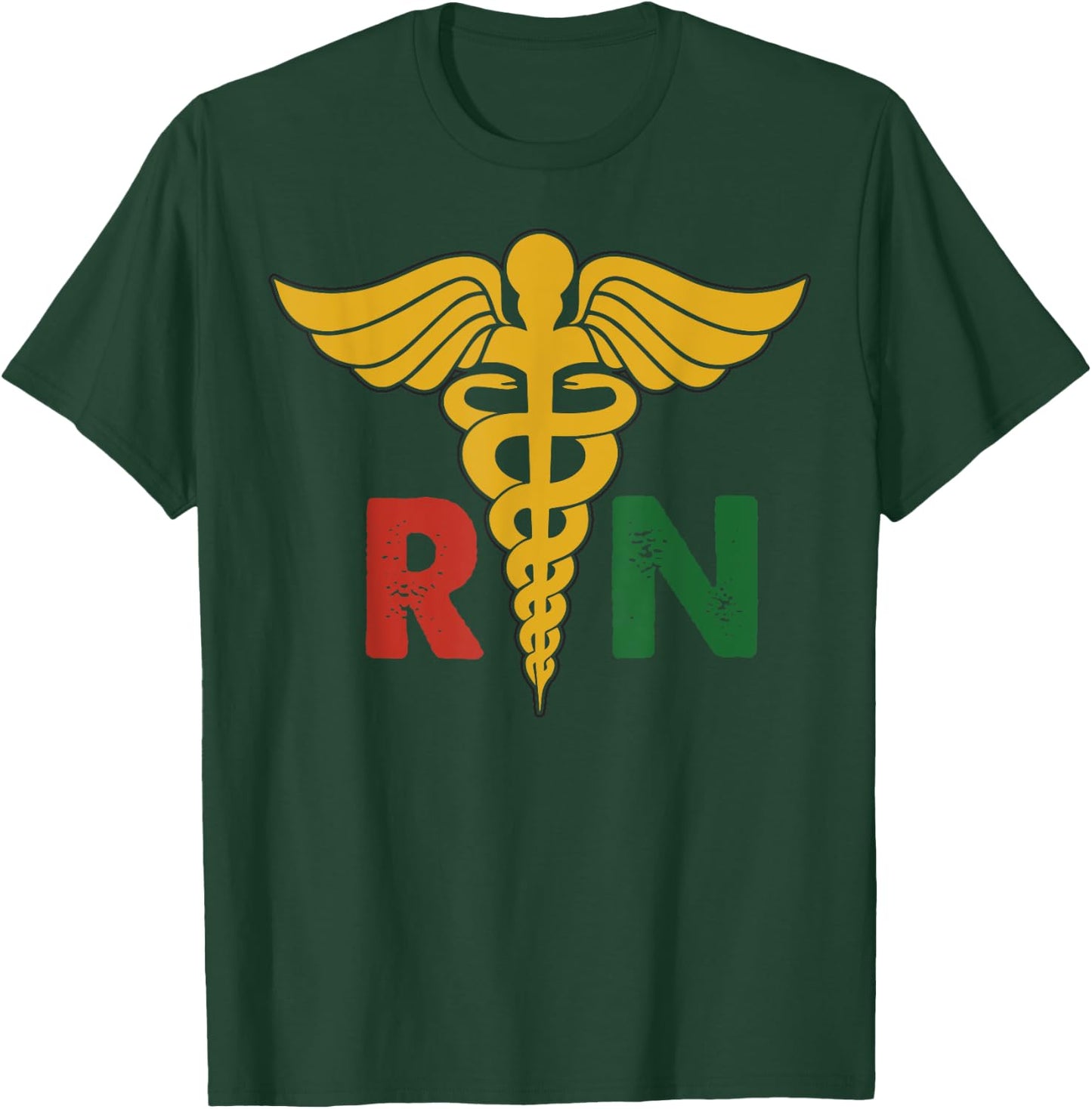RN Nurse Black History Juneteenth Pride Afro girls African T-Shirt - T-Shirt | Forest