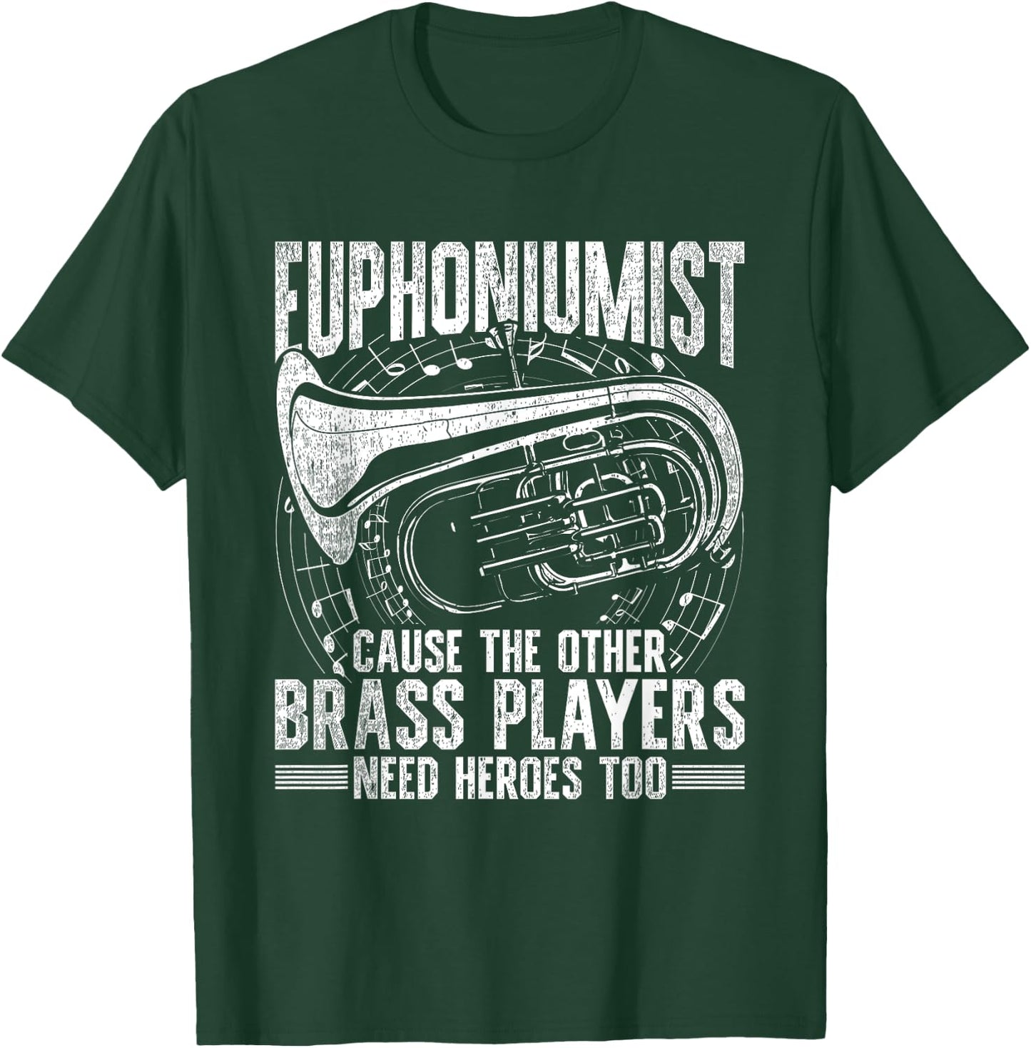Euphoniumists Woodwind Euphonium Euphoniumist - -Adults, Black, Short Sleeve, Small T-Shirt - T-Shirt | Forest