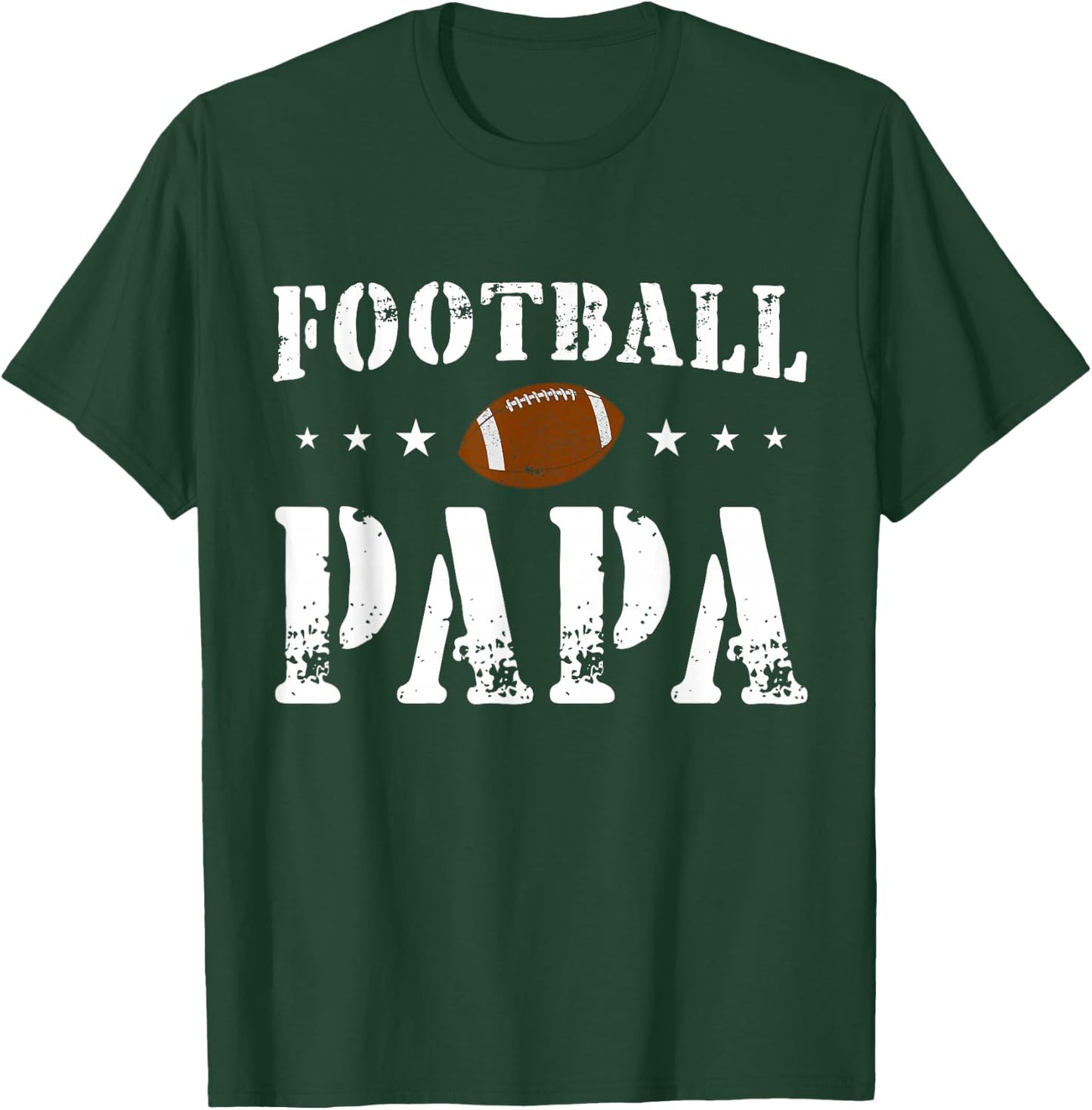 Vintage American Papa Football T-Shirt - T-Shirt | Forest